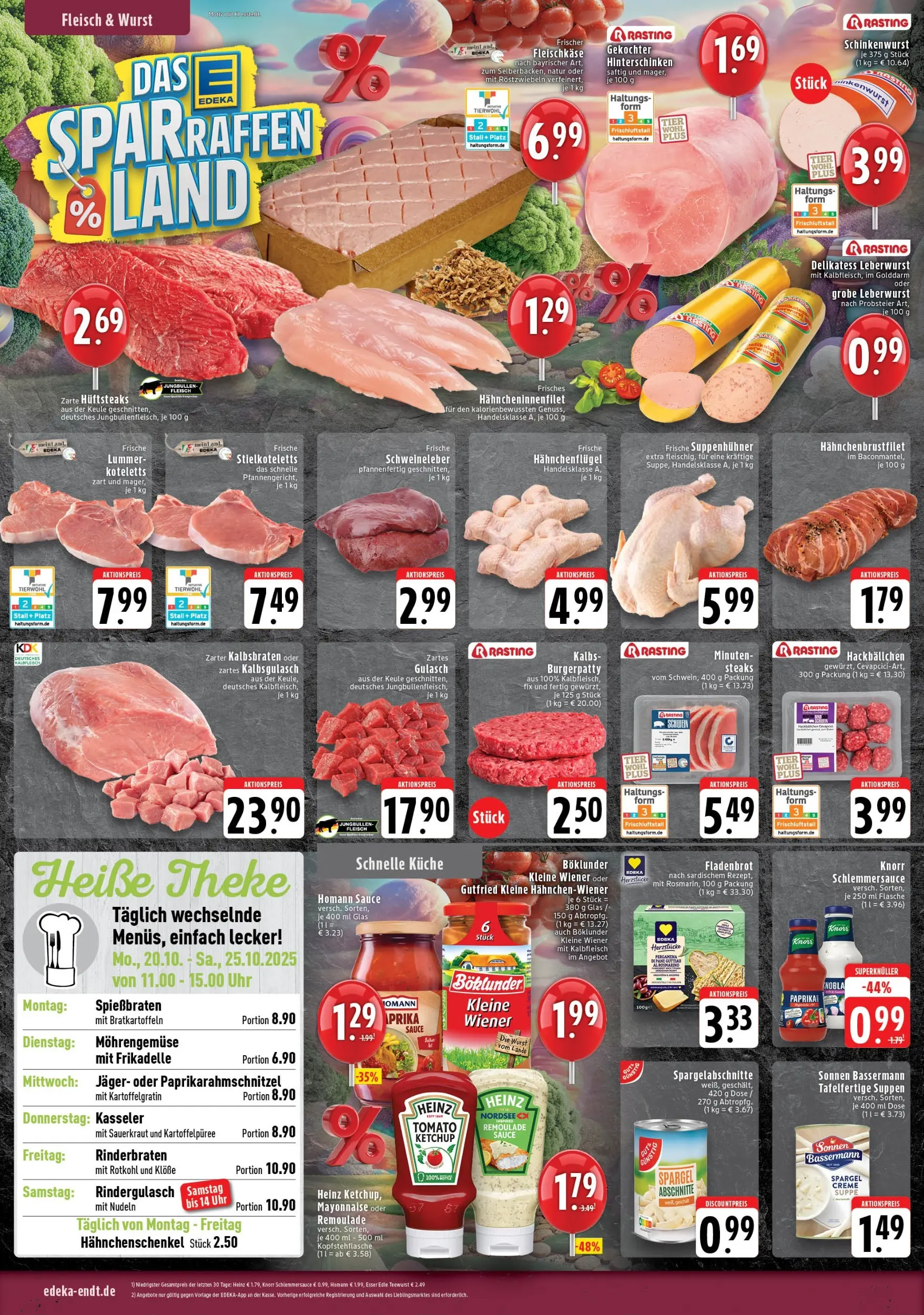 Edeka prospekt Mönchengladbach-Bettrath	 (ab 19.10.2025) » Angebote Online | Seite: 2 | Produkte: Rindergulasch, Spargel, Paprika, Fleisch