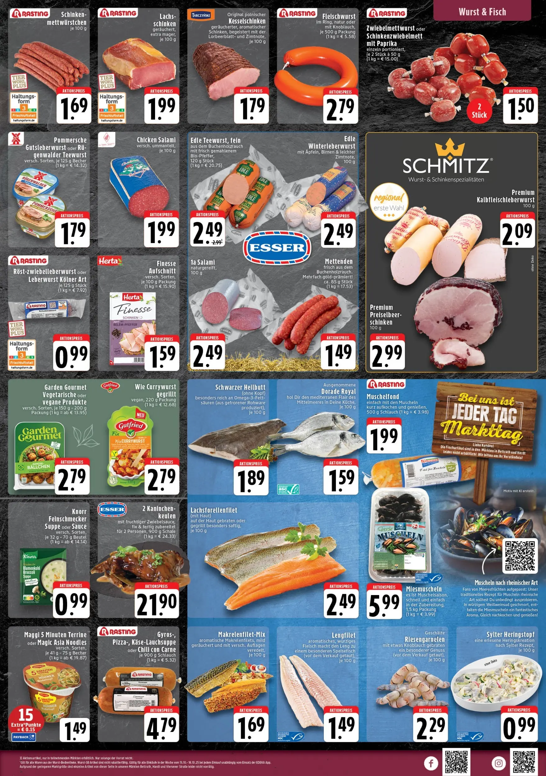 Edeka prospekt Mönchengladbach-Bettrath	 (ab 19.10.2025) » Angebote Online | Seite: 3 | Produkte: Maggi, Lachs, Wurst, Fleisch