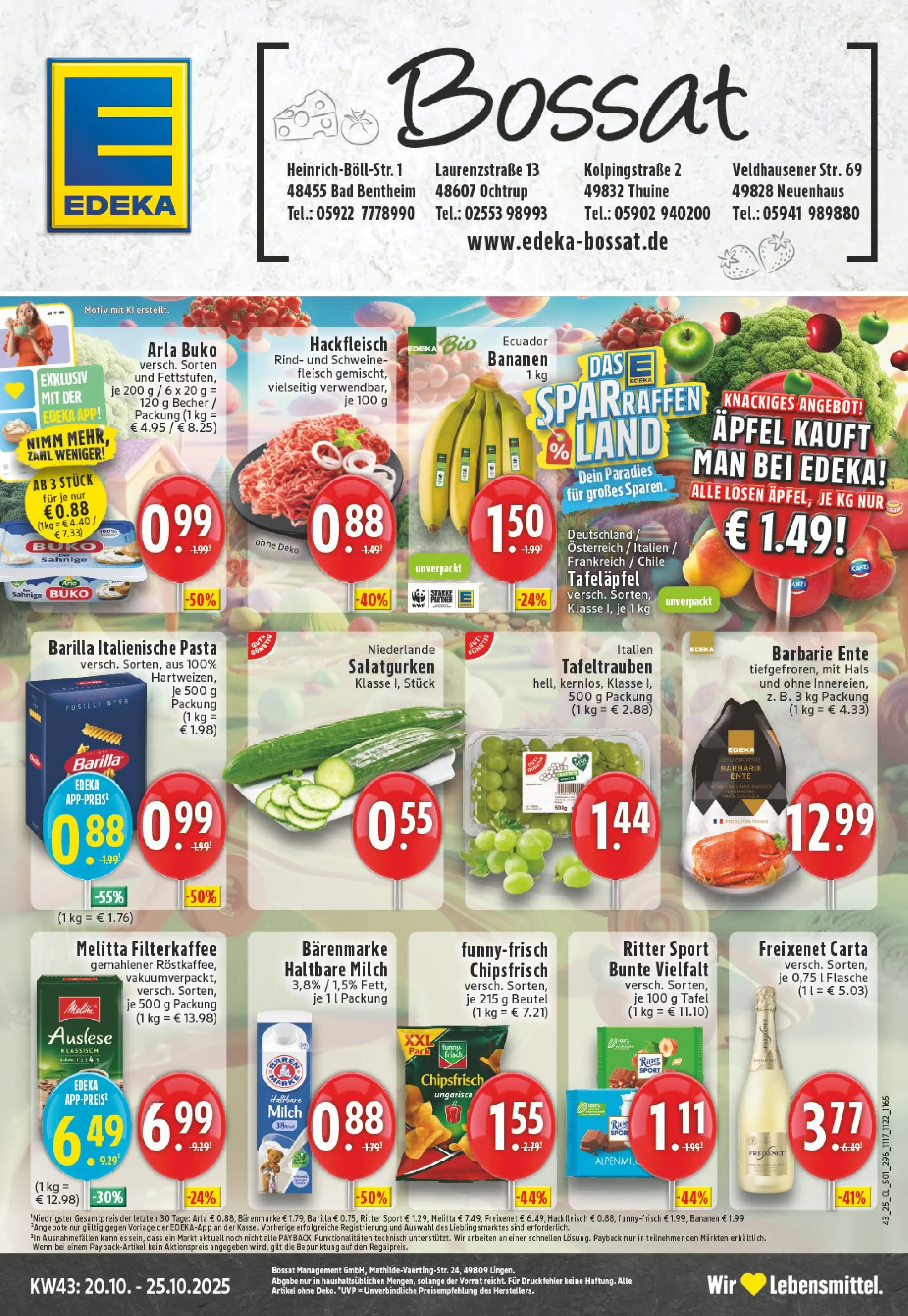 Edeka prospekt Ochtrup	 (ab 19.10.2025) » Angebote Online | Seite: 1