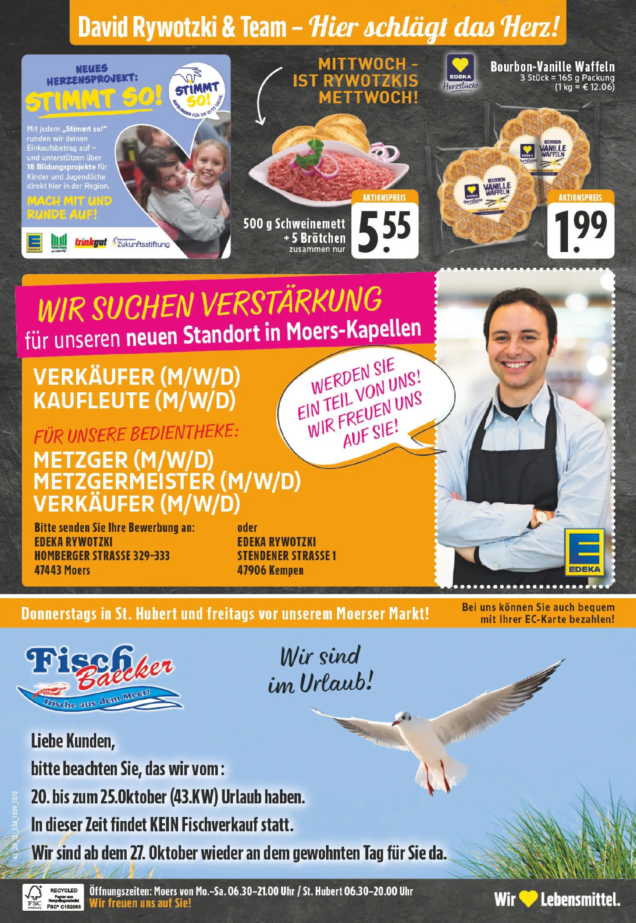 Edeka prospekt Kempen	 (ab 19.10.2025) » Angebote Online | Seite: 24 | Produkte: Waffeln, Bourbon, Uhr
