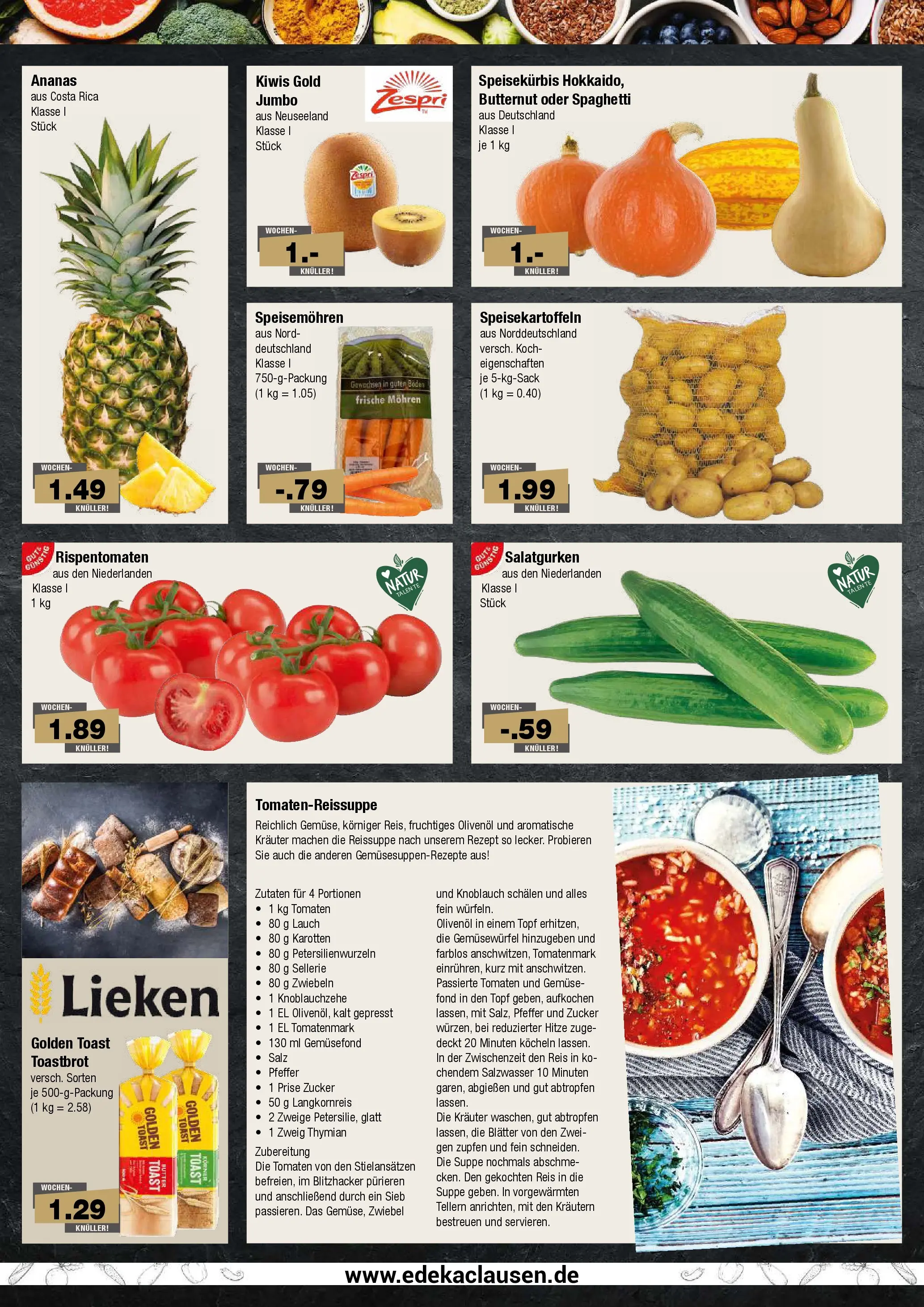 Edeka prospekt Hamburg	 (ab 19.10.2025) » Angebote Online | Seite: 2 | Produkte: Butter, Mohren, Salz, Reis