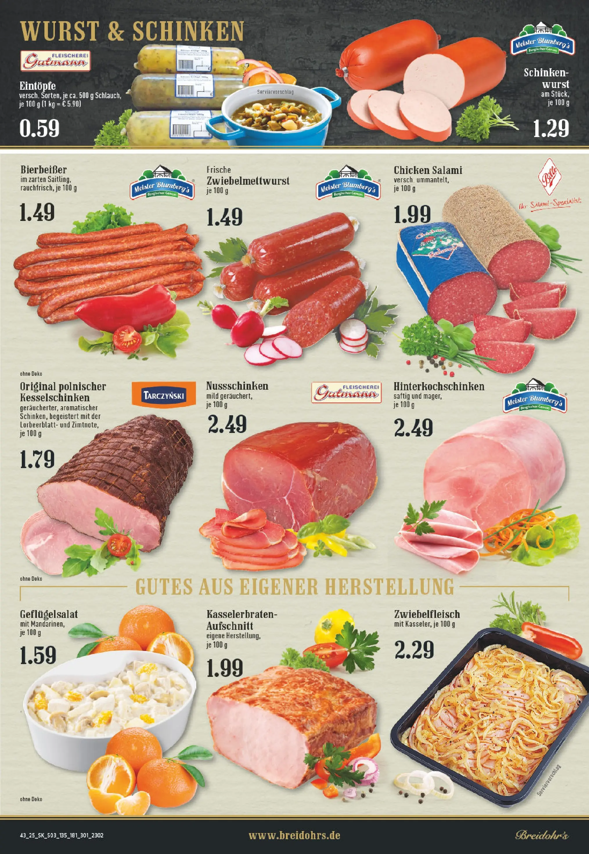 Edeka prospekt Bergisch Gladbach	 (ab 19.10.2025) » Angebote Online | Seite: 3 | Produkte: Wurst, Salami, Schinken