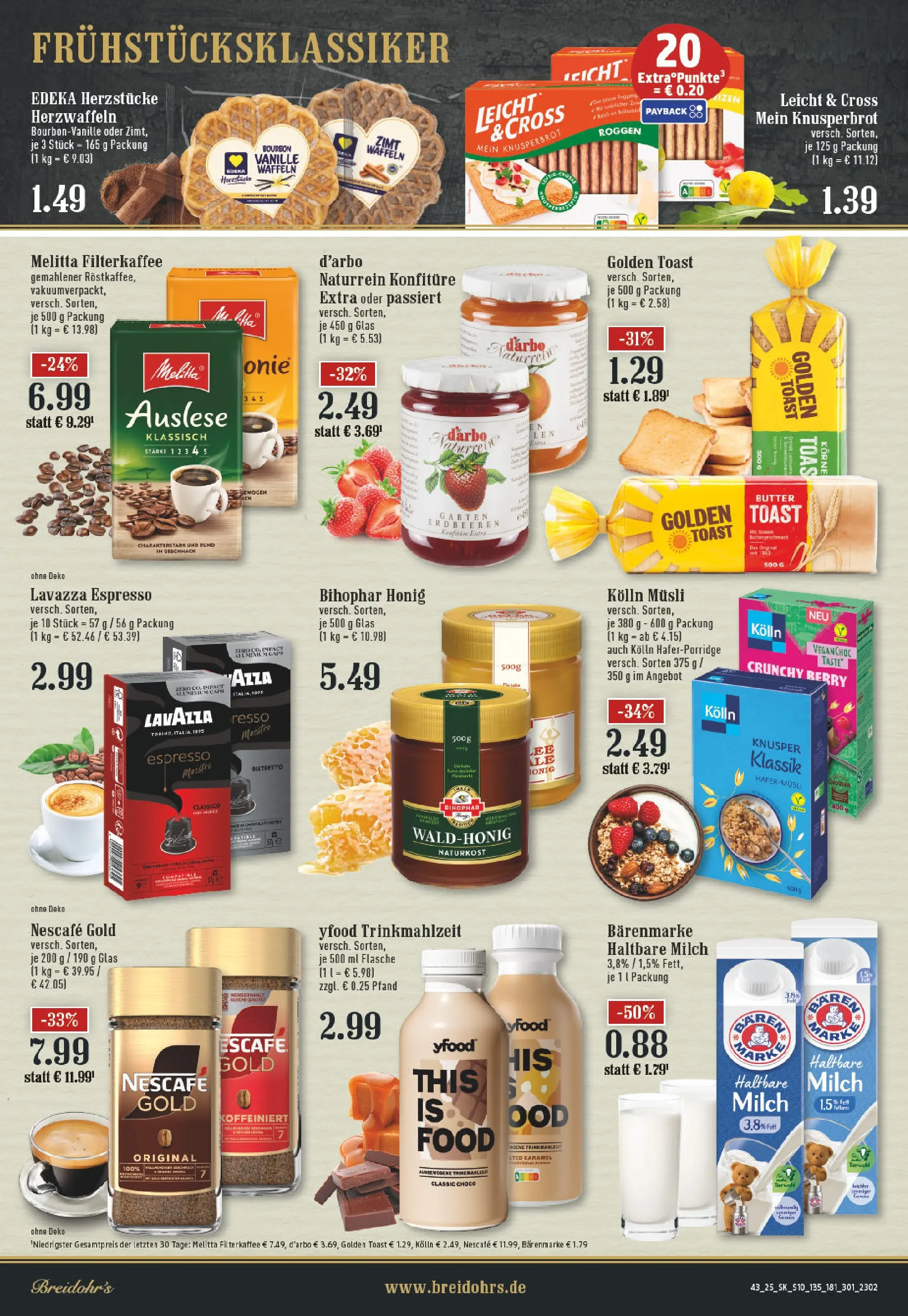 Edeka prospekt Bergisch Gladbach	 (ab 19.10.2025) » Angebote Online | Seite: 10 | Produkte: Lavazza, Haltbare milch, Waffeln, Nescafe gold