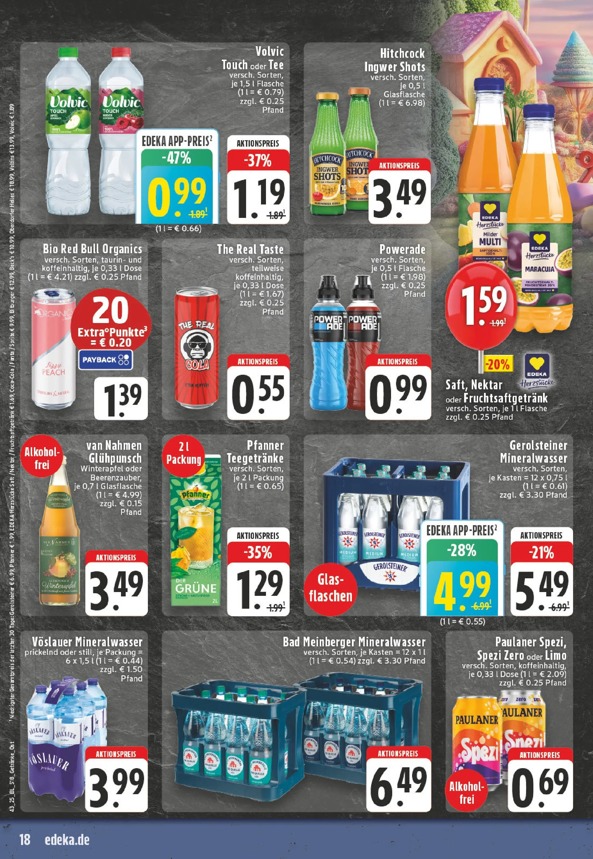 Edeka prospekt Leopoldshöhe-Asemissen	 (ab 19.10.2025) » Angebote Online | Seite: 18 | Produkte: Bitburger, Sprite, Tee, Paulaner