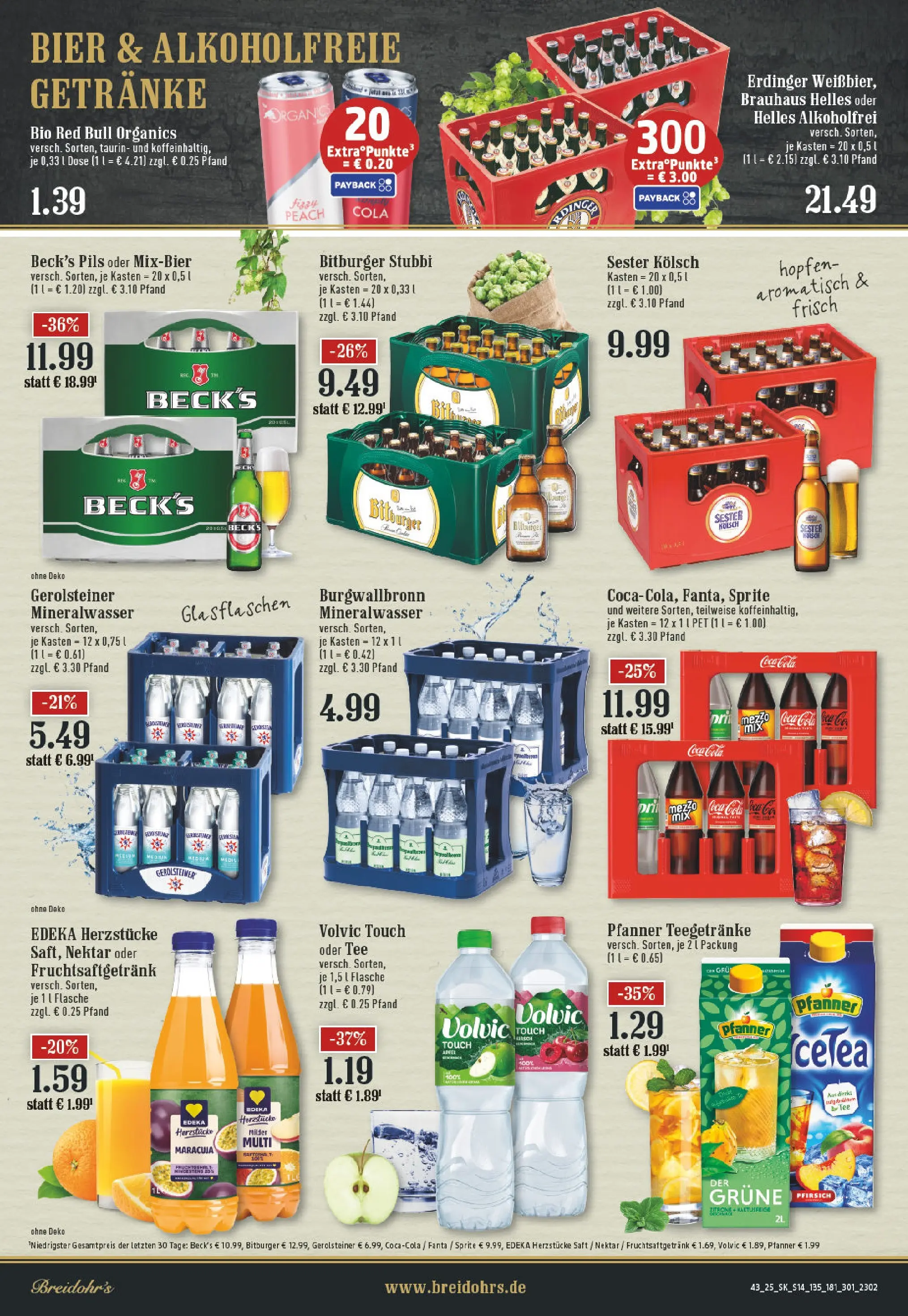 Edeka prospekt Bergisch Gladbach	 (ab 19.10.2025) » Angebote Online | Seite: 14 | Produkte: Red bull, Coca cola, Fanta, Erdinger