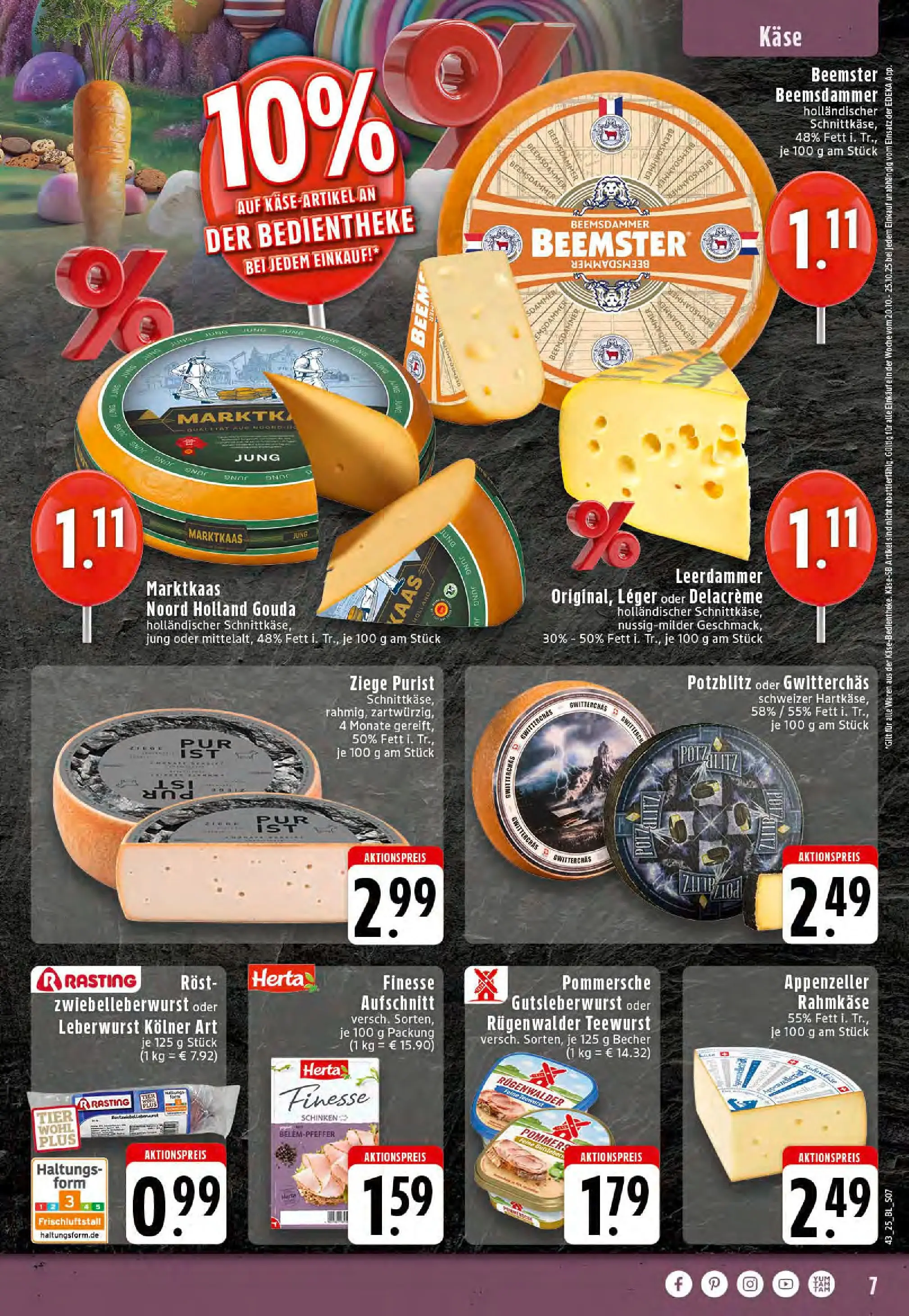 Edeka prospekt Westerkappeln	 (ab 19.10.2025) » Angebote Online | Seite: 7