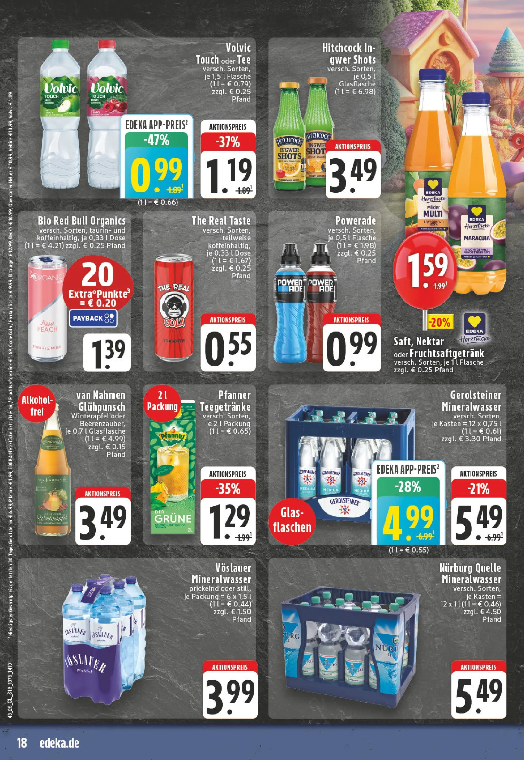 Edeka prospekt Puderbach	 (ab 19.10.2025) » Angebote Online | Seite: 18 | Produkte: Bitburger, Sprite, Energy, Gerolsteiner