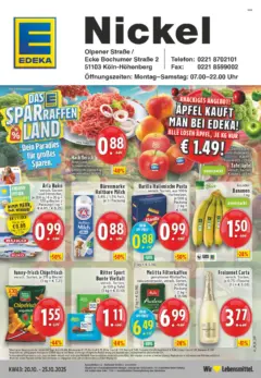 Edeka prospekt Köln	 ab 19.10.2025 gültig
