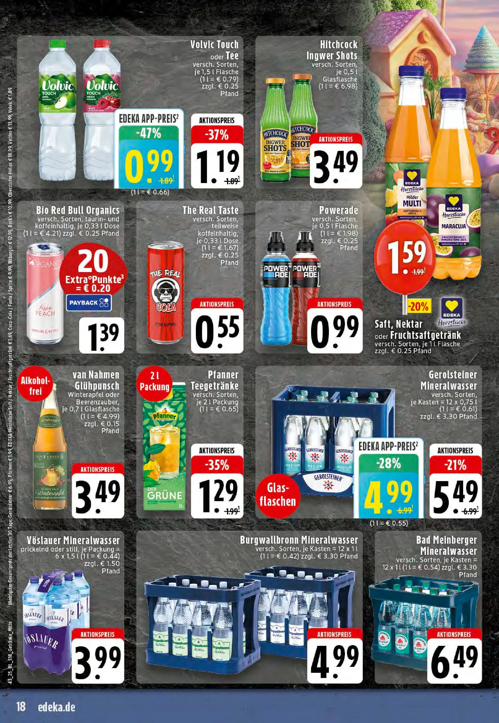 Edeka prospekt Reken-Bahnhof	 (ab 19.10.2025) » Angebote Online | Seite: 18 | Produkte: Bitburger, Sprite, Mineralwasser, Gerolsteiner