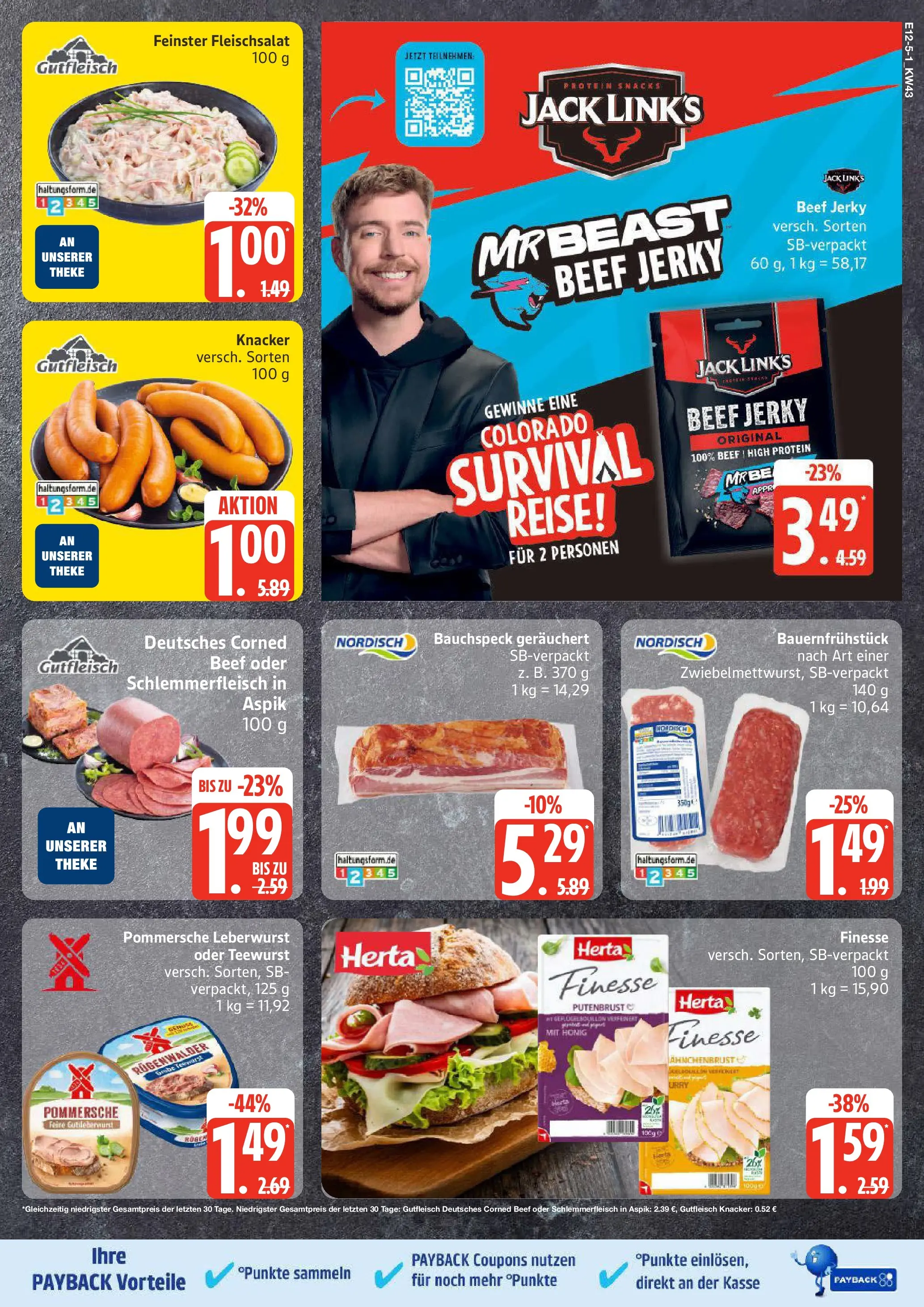 Edeka prospekt Lübeck	 (ab 19.10.2025) » Angebote Online | Seite: 5 | Produkte: Theke, Herta finesse