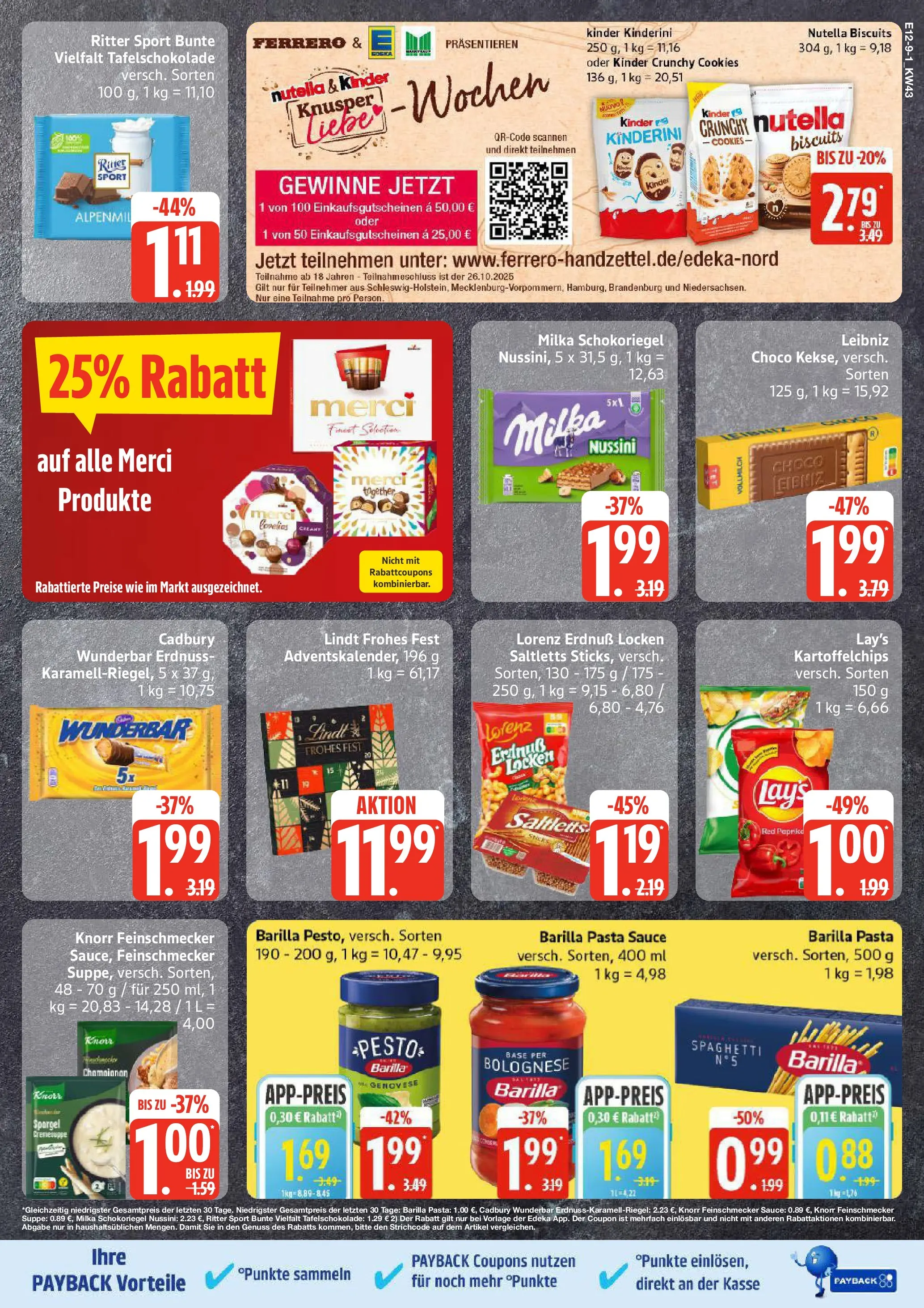 Edeka prospekt Lübeck	 (ab 19.10.2025) » Angebote Online | Seite: 9 | Produkte: Spargel, Milka, Nutella, Pasta