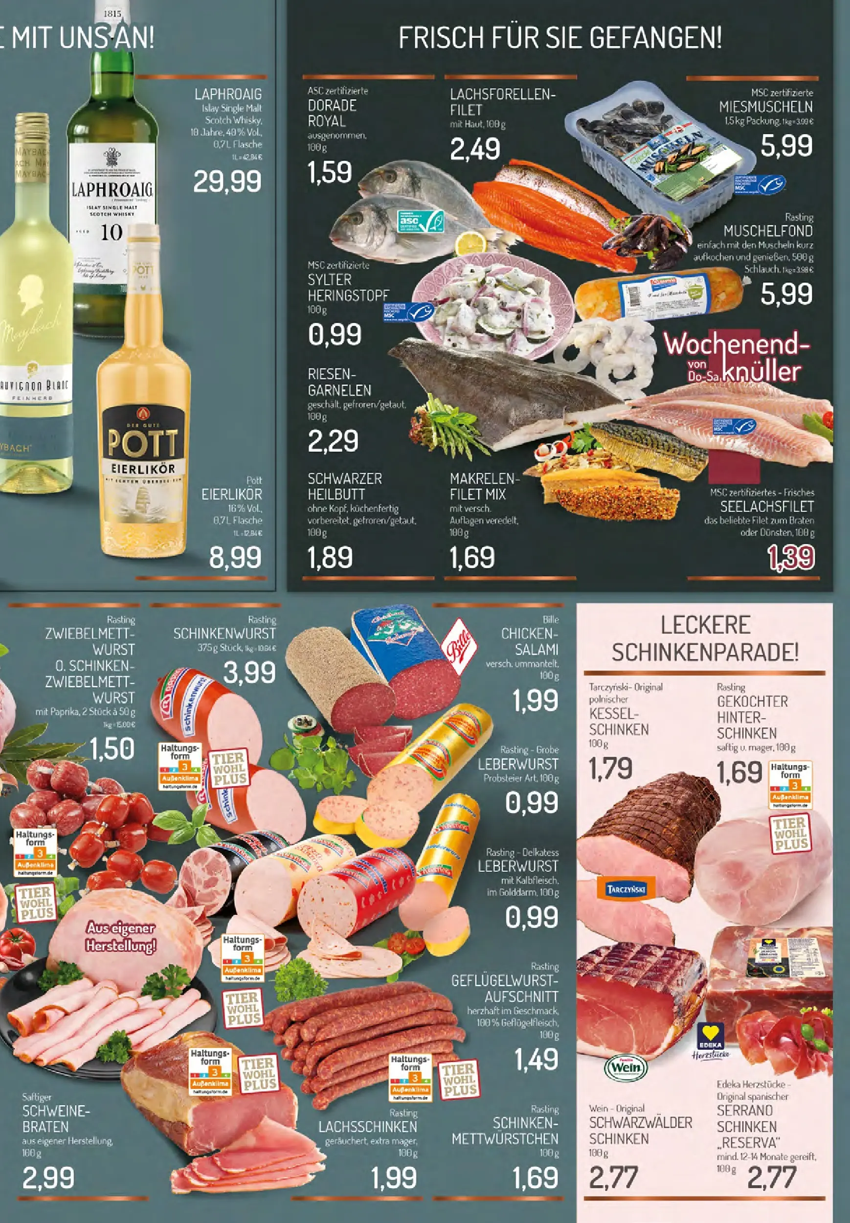 Edeka prospekt Essen-Haarzopf	 (ab 20.10.2025) » Angebote Online | Seite: 3 | Produkte: Dorade, Garnelen, Salami, Serrano schinken