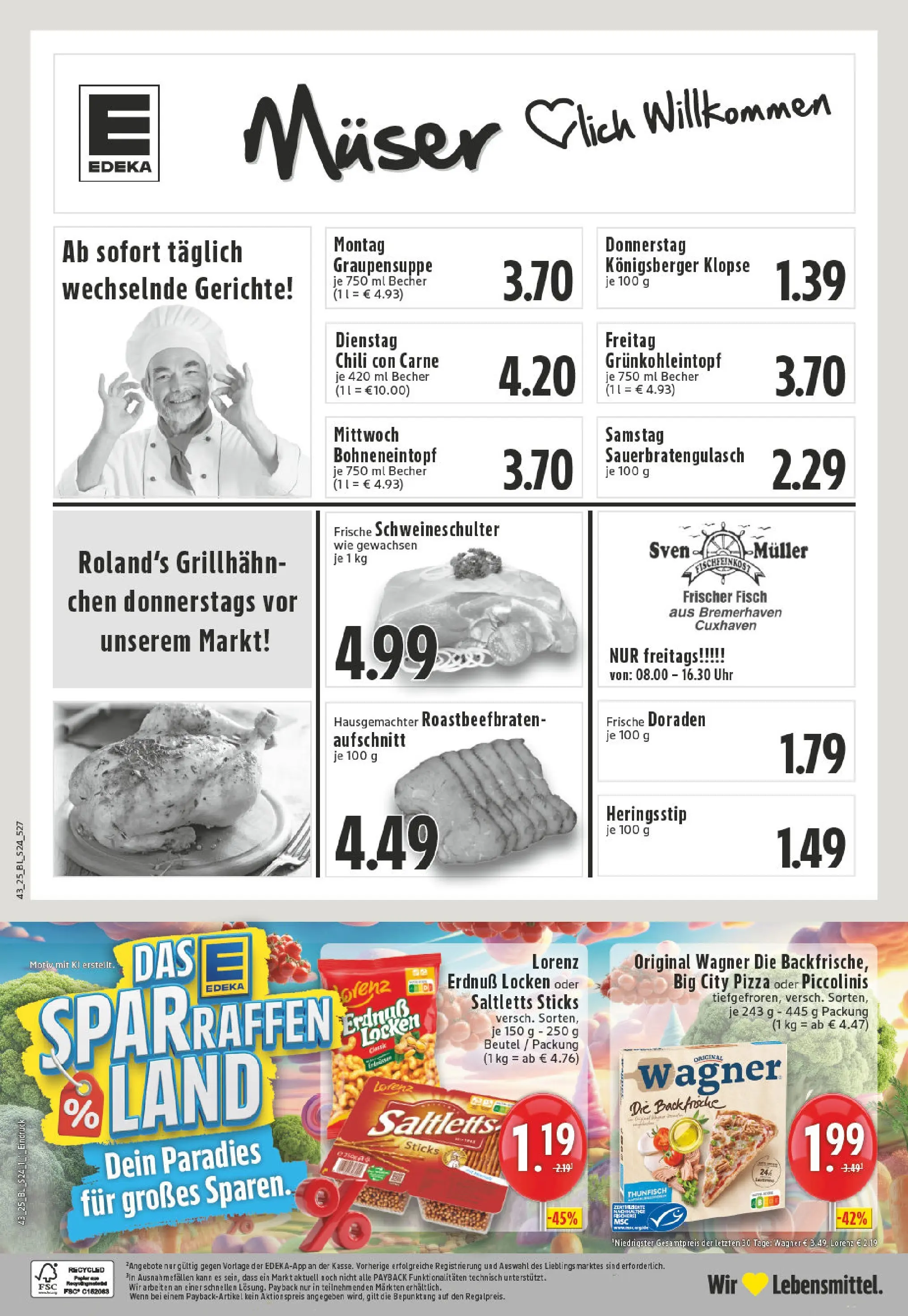 Edeka prospekt Moers	 (ab 19.10.2025) » Angebote Online | Seite: 24 | Produkte: Thunfisch, Fisch, Piccolinis, Uhr
