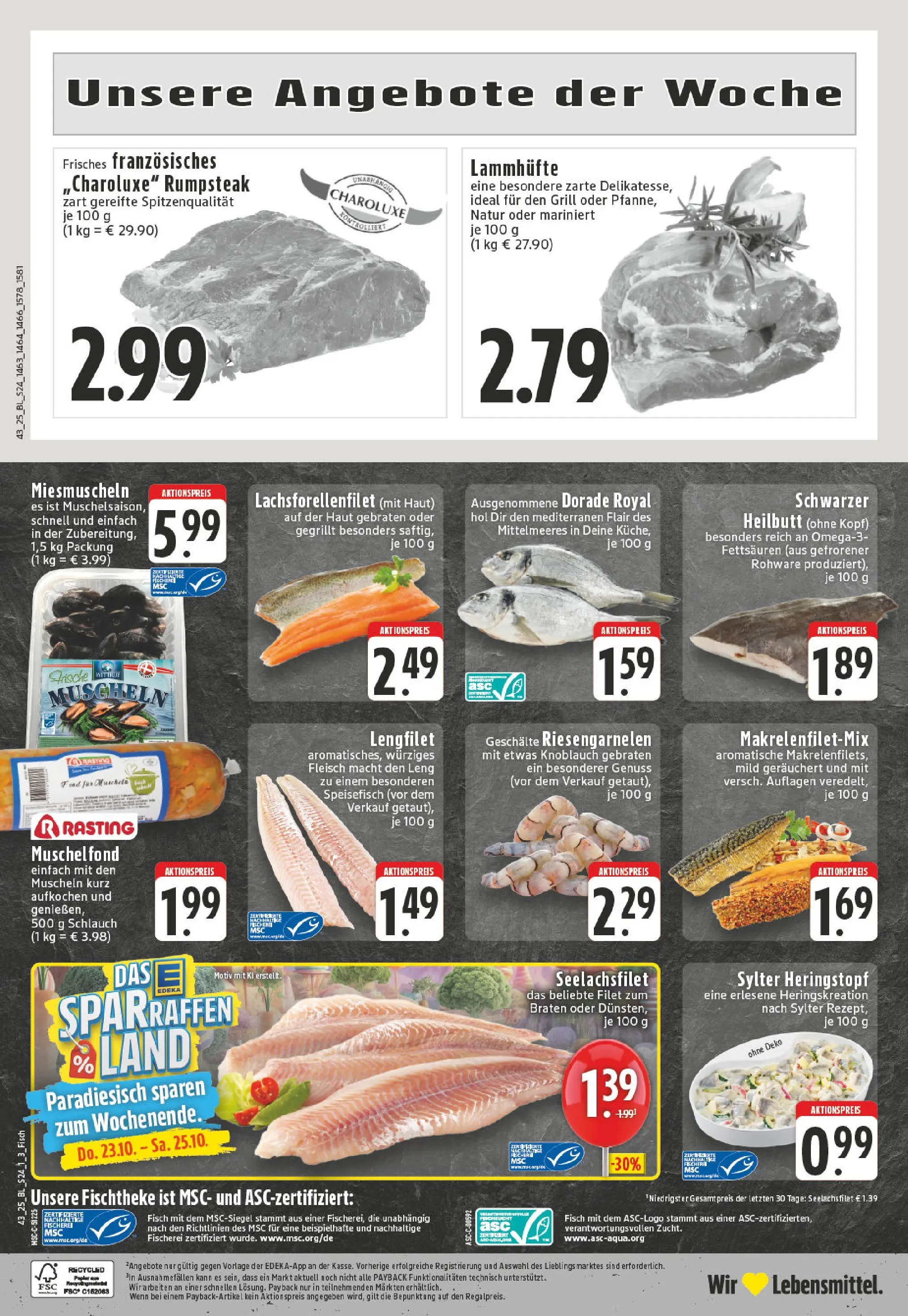 Edeka prospekt Gevelsberg	 (ab 19.10.2025) » Angebote Online | Seite: 24 | Produkte: Rumpsteak, Grill, Knoblauch, Fleisch