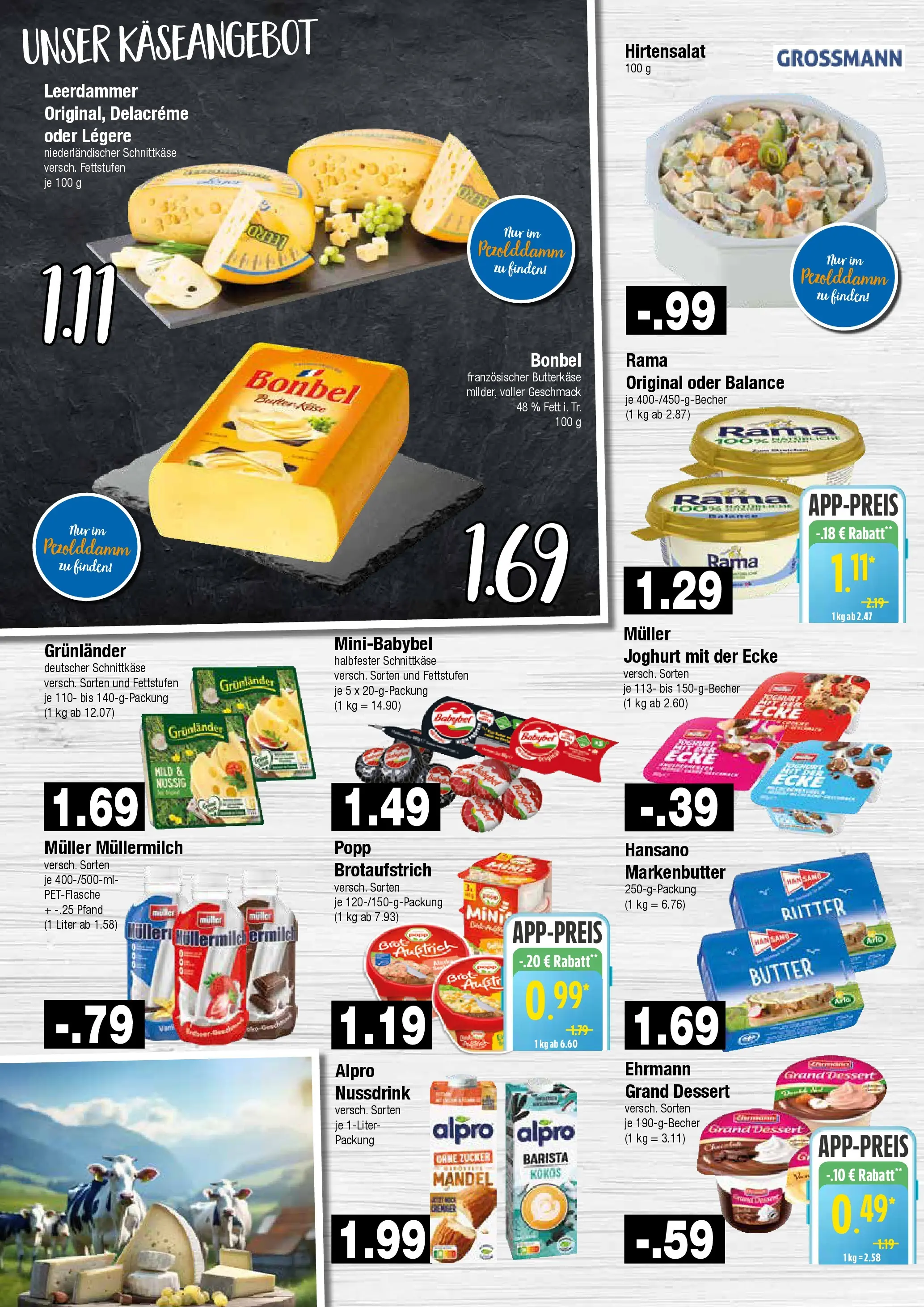 Edeka prospekt Hamburg	 (ab 19.10.2025) » Angebote Online | Seite: 4 | Produkte: Joghurt, Ehrmann grand dessert, Zucker, Babybel