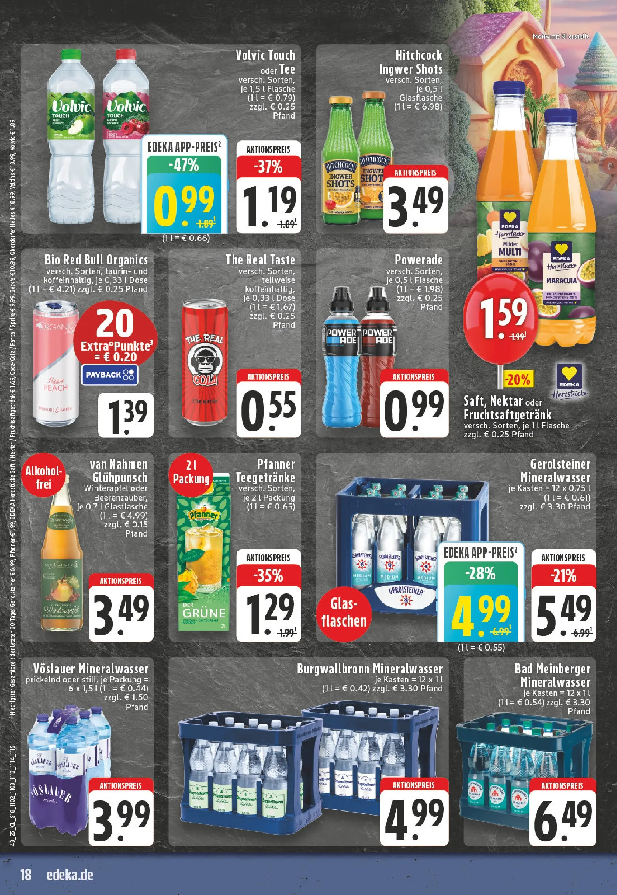 Edeka prospekt Arnsberg-Neheim	 (ab 19.10.2025) » Angebote Online | Seite: 18 | Produkte: Coca cola, Sprite, Powerade, Saft