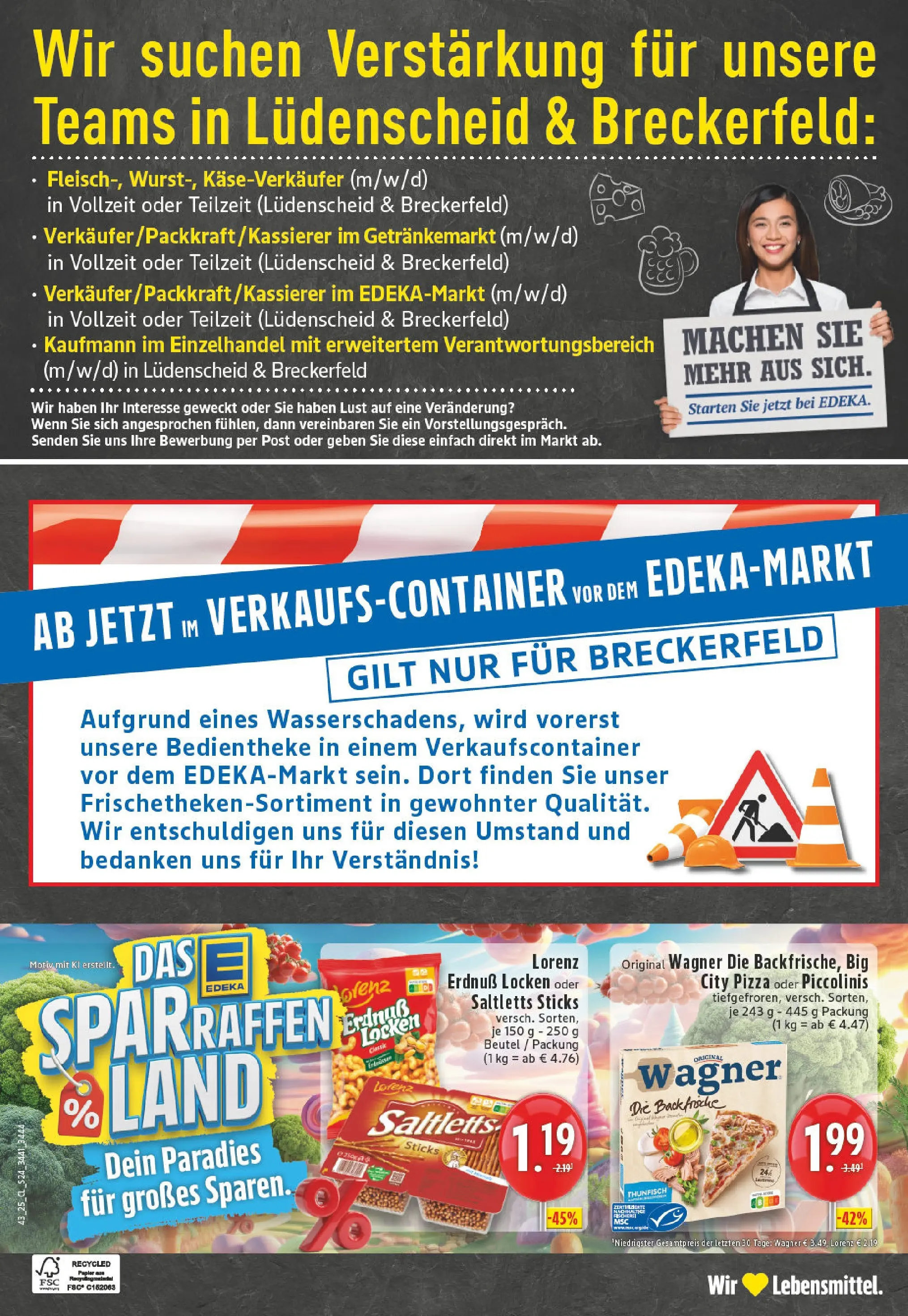 Edeka prospekt Breckerfeld	 (ab 19.10.2025) » Angebote Online | Seite: 24 | Produkte: Thunfisch, Piccolinis, Pizza