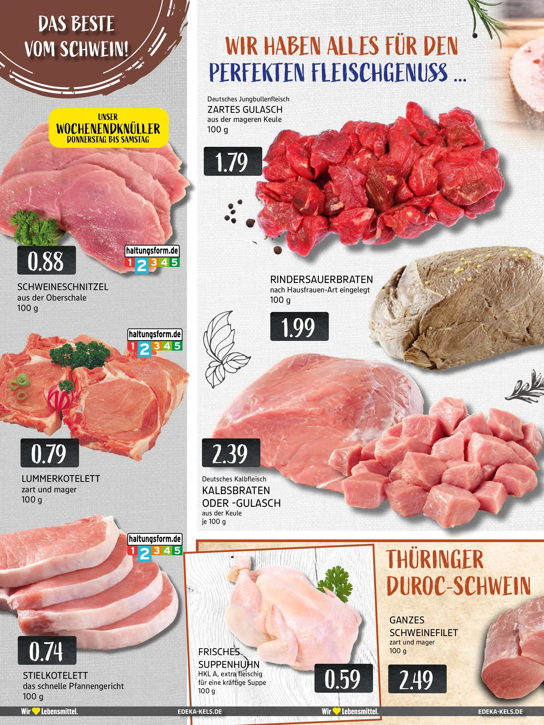 Edeka prospekt Ratingen-Hösel	 (ab 19.10.2025) » Angebote Online | Seite: 2 | Produkte: Schweinefilet, Gulasch