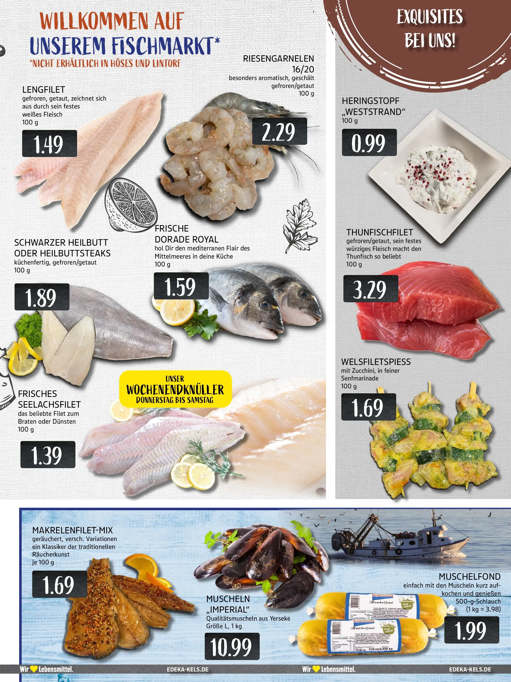 Edeka prospekt Ratingen-Hösel	 (ab 19.10.2025) » Angebote Online | Seite: 7 | Produkte: Dorade, Thunfisch, Küche, Fleisch