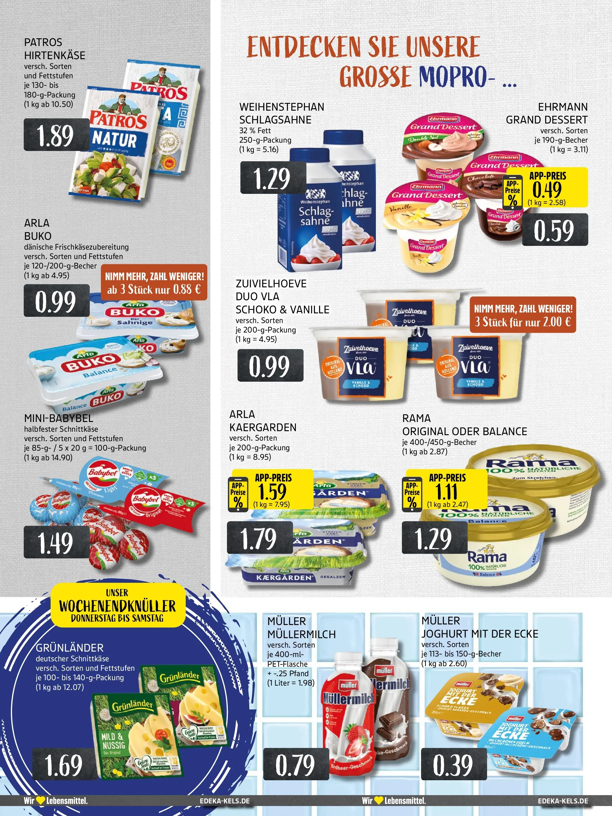 Edeka prospekt Ratingen-Hösel	 (ab 19.10.2025) » Angebote Online | Seite: 10 | Produkte: Feta, Ehrmann grand dessert, Bananen, Arla buko