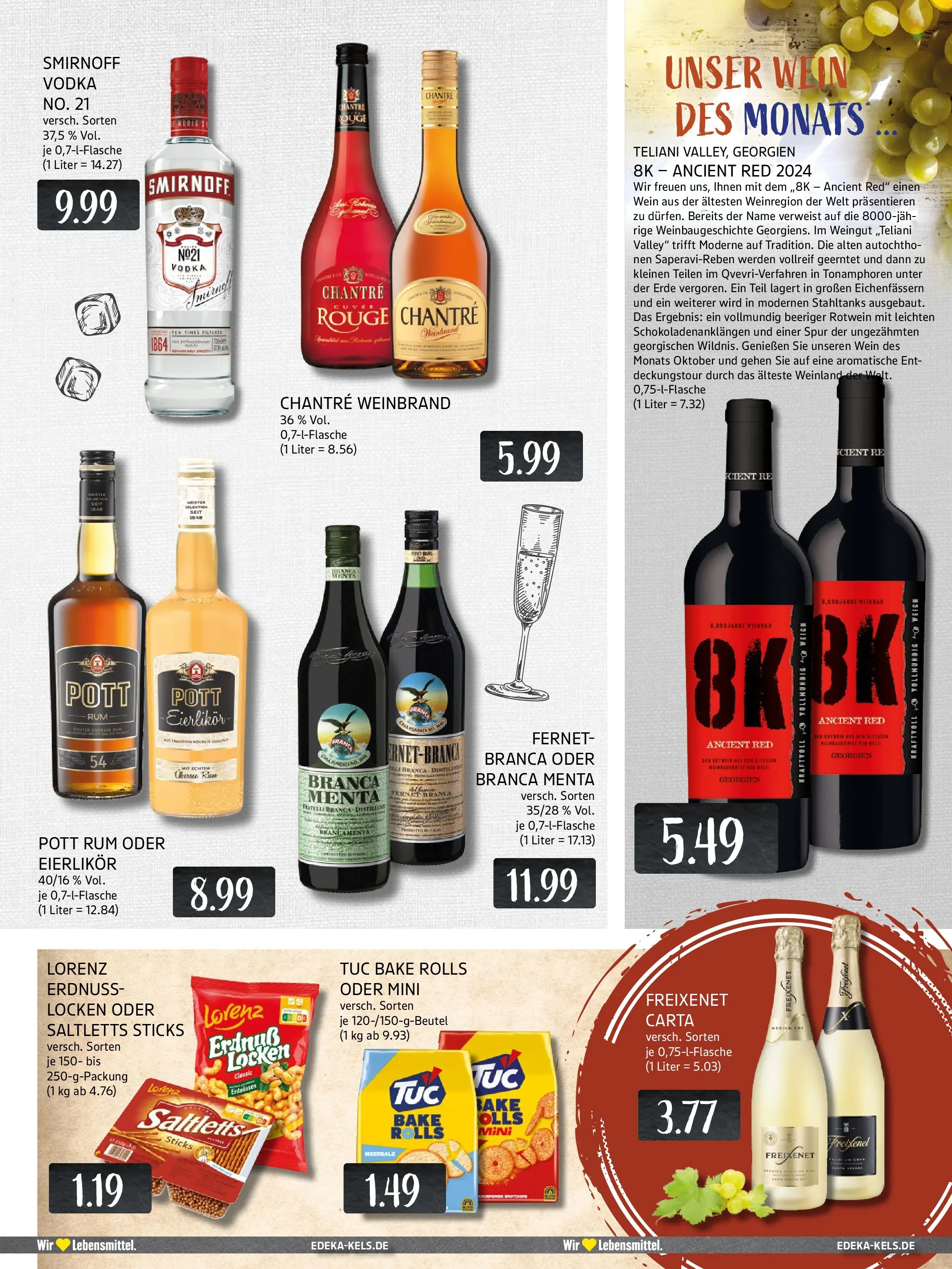 Edeka prospekt Ratingen-Hösel	 (ab 19.10.2025) » Angebote Online | Seite: 15 | Produkte: Rotwein, Rum, Wein, Fernet branca