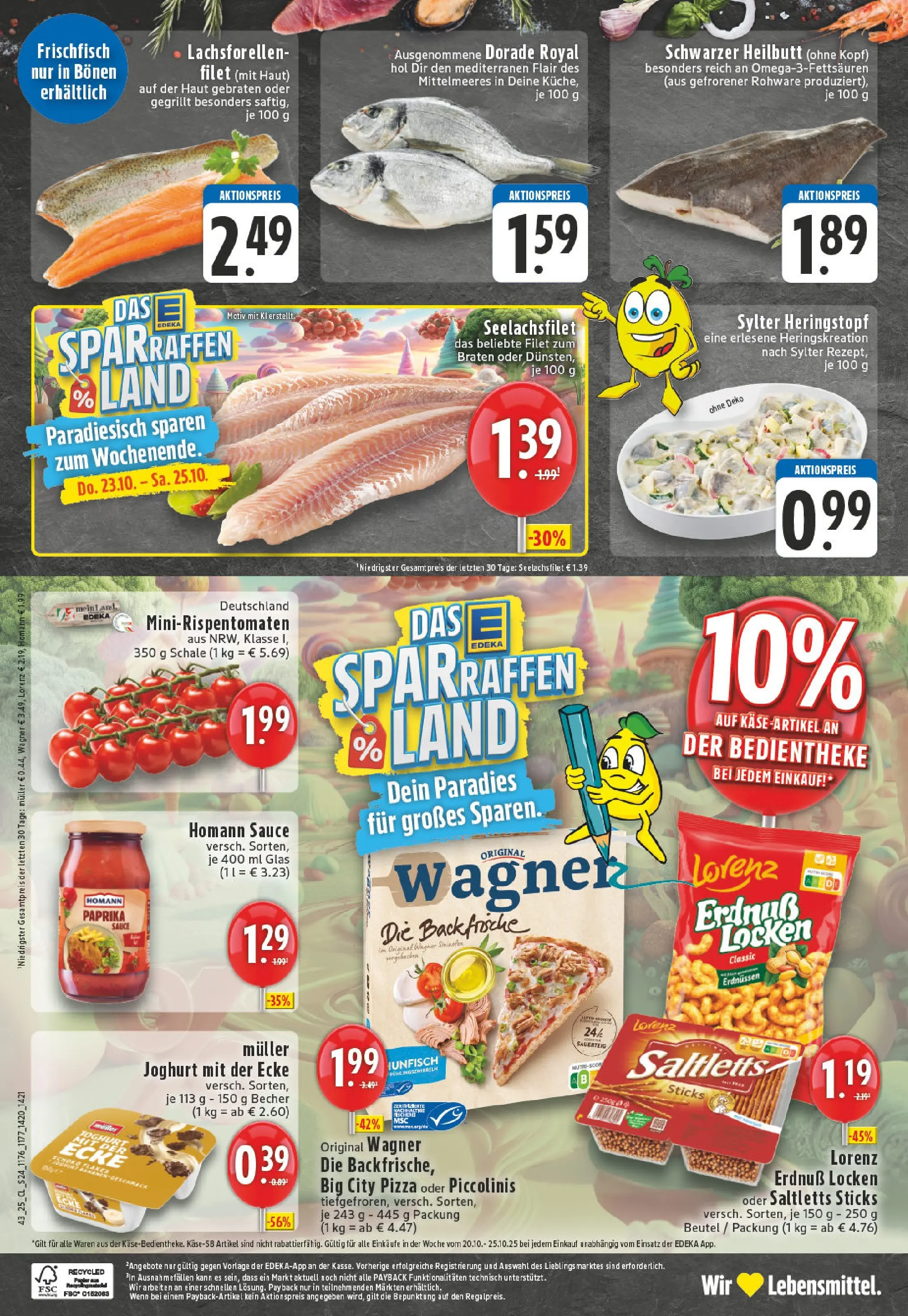 Edeka prospekt Welver	 (ab 19.10.2025) » Angebote Online | Seite: 24 | Produkte: Käse, Paprika, Piccolinis, Pizza