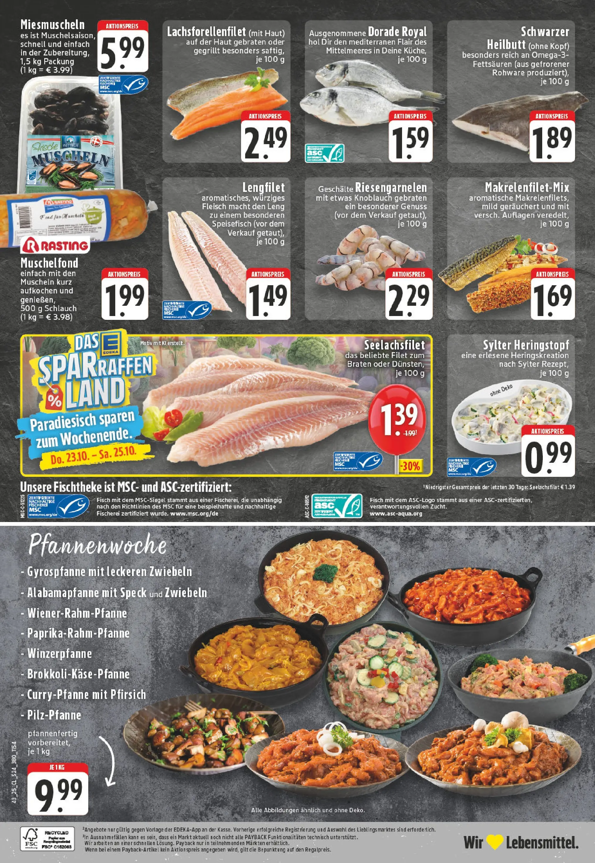 Edeka prospekt Bad Marienberg	 (ab 19.10.2025) » Angebote Online | Seite: 24 | Produkte: Fisch, Zwiebeln, Knoblauch, Fleisch