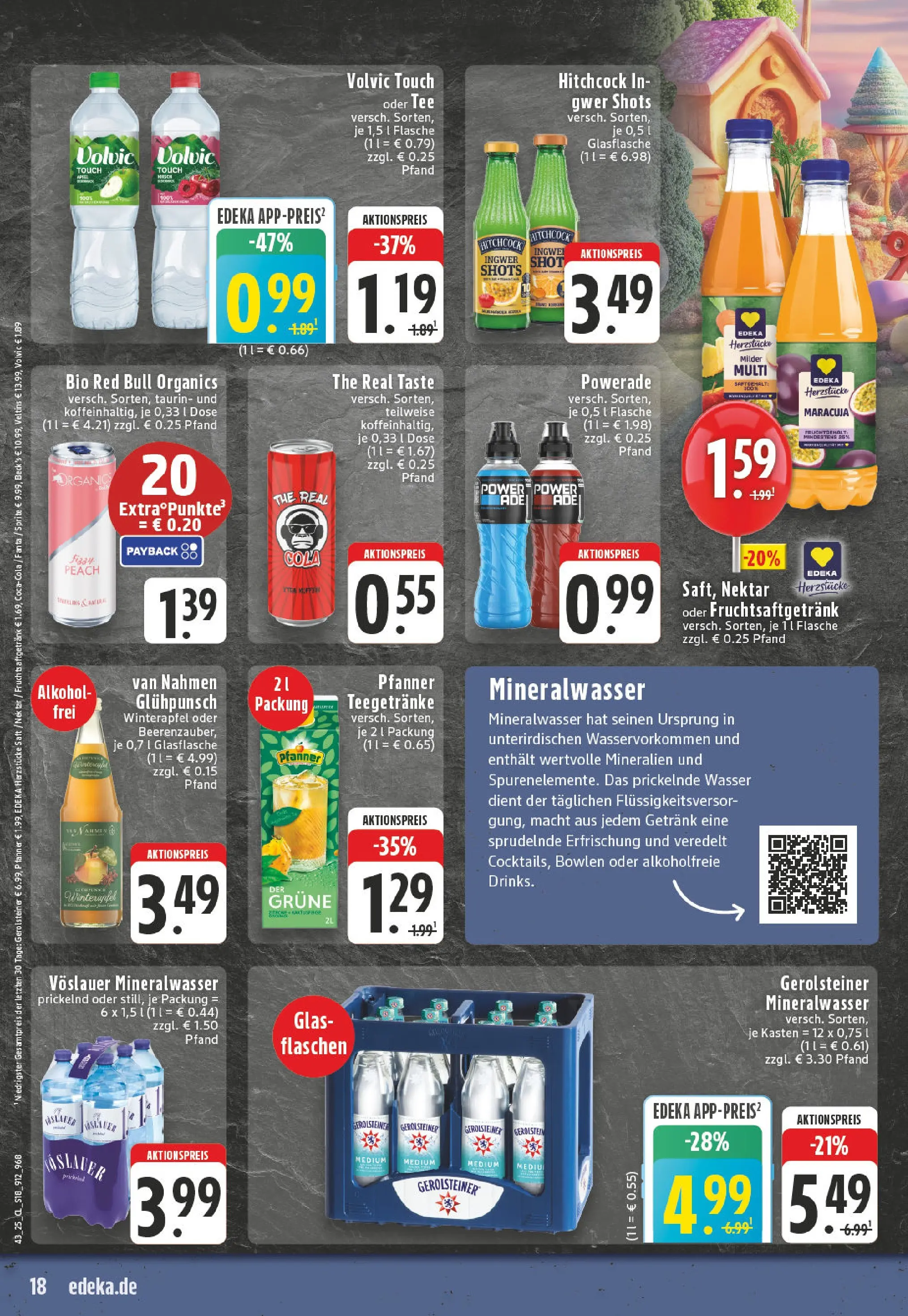 Edeka prospekt Beckum	 (ab 19.10.2025) » Angebote Online | Seite: 18 | Produkte: Fanta, Powerade, Tee, Veltins