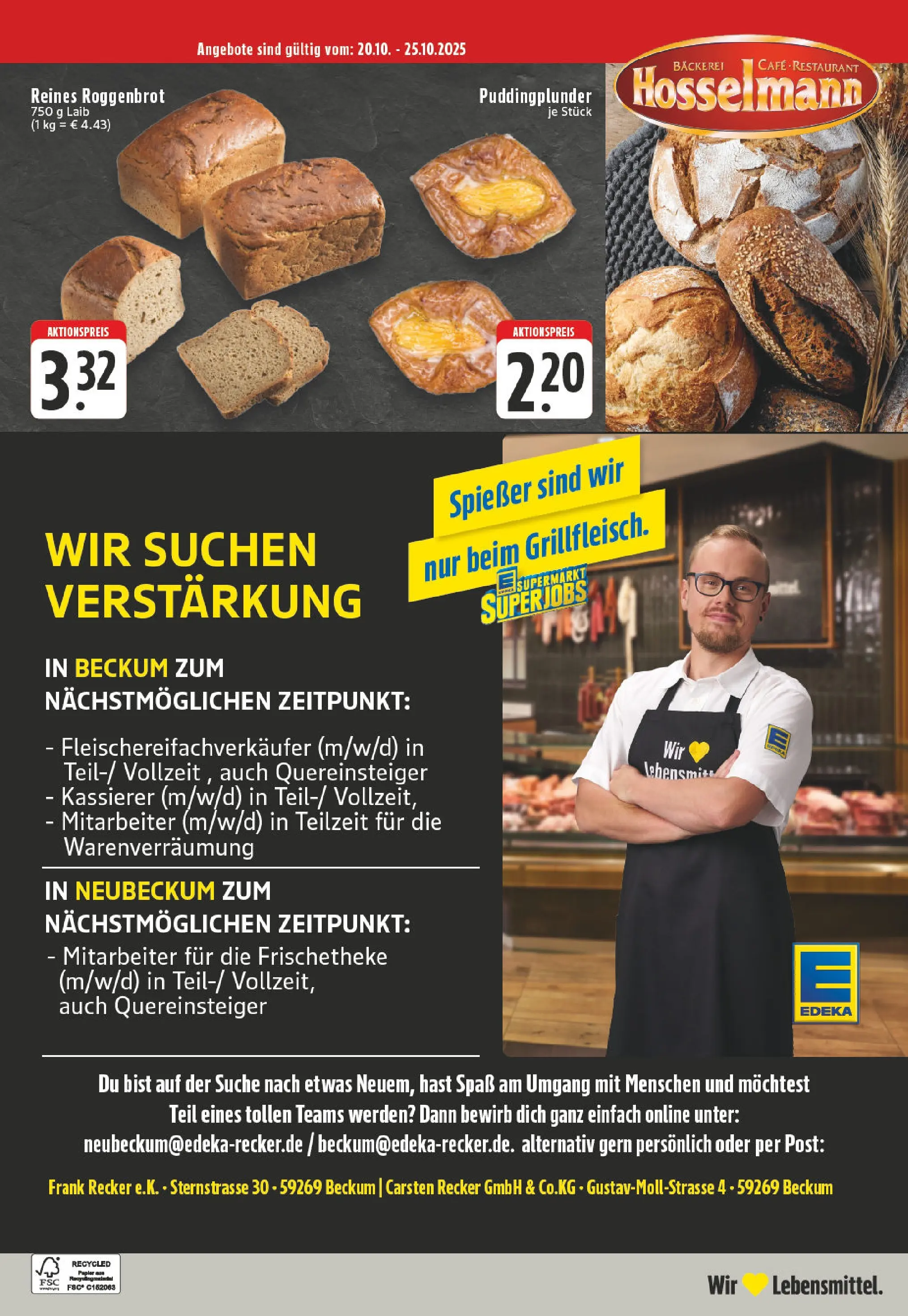 Edeka prospekt Beckum	 (ab 19.10.2025) » Angebote Online | Seite: 24 | Produkte: Bäckerei