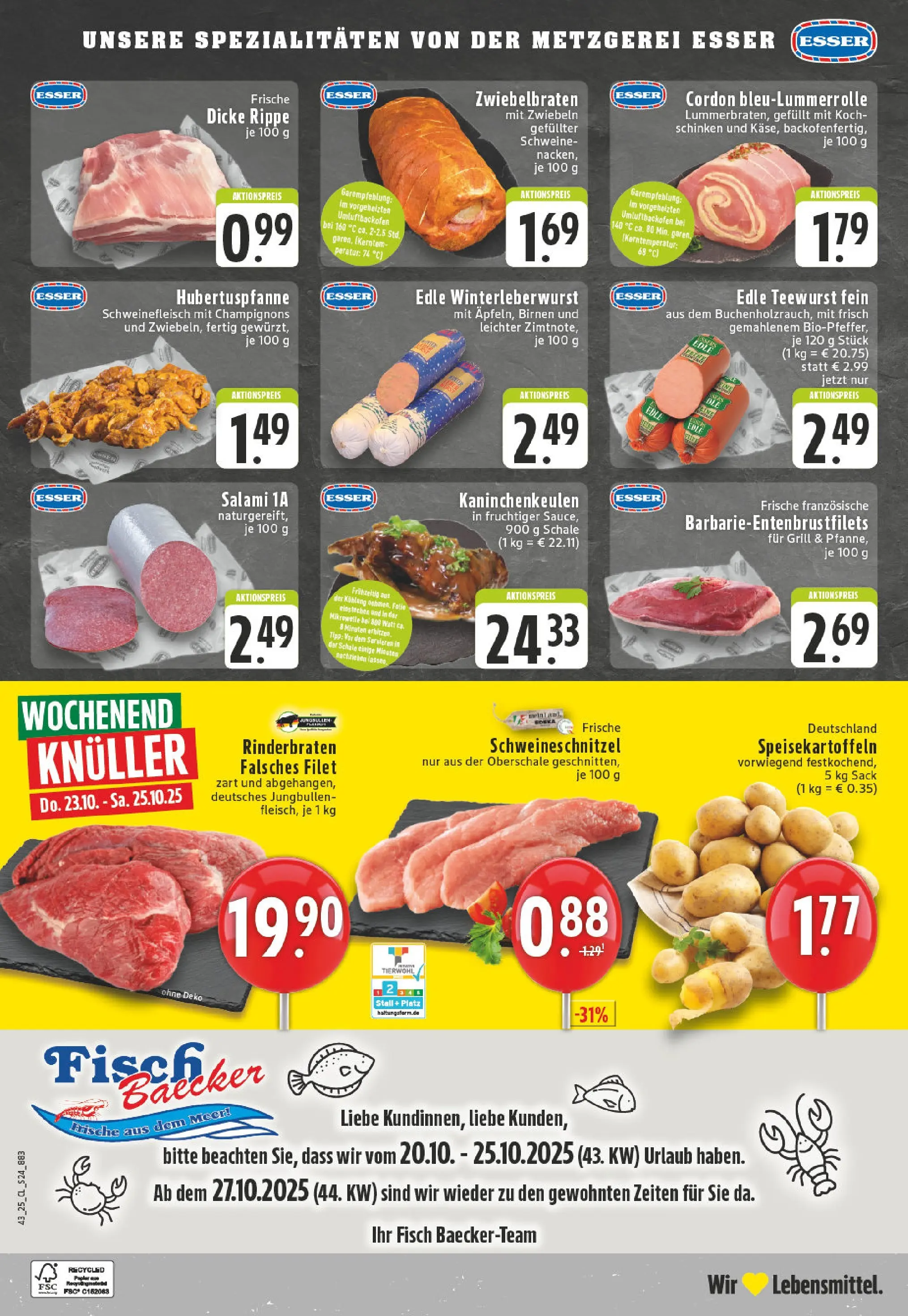 Edeka prospekt Erkelenz	 (ab 19.10.2025) » Angebote Online | Seite: 24 | Produkte: Mikrowelle, Fisch, Salami, Schweinefleisch