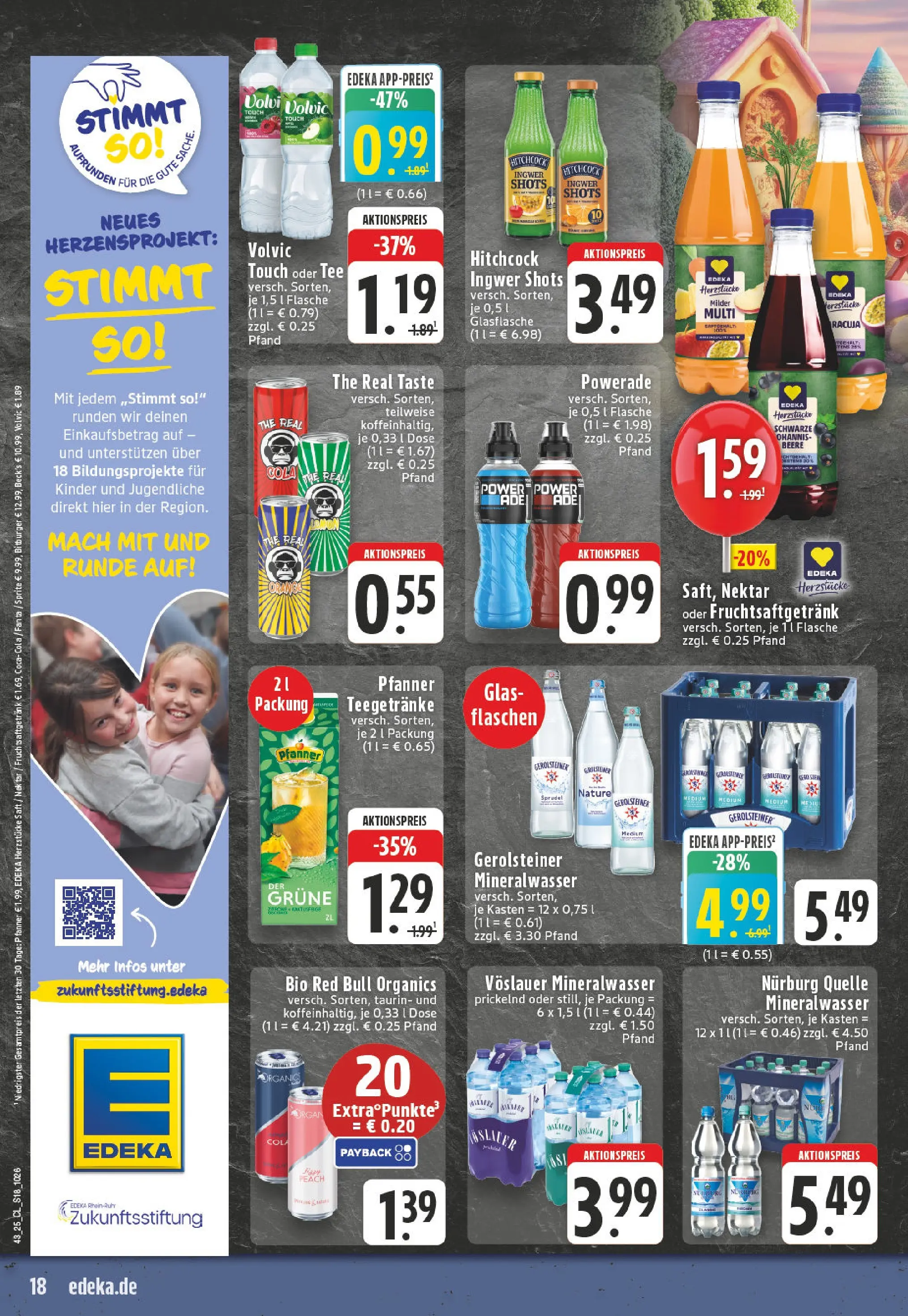 Edeka prospekt Koblenz	 (ab 19.10.2025) » Angebote Online | Seite: 18 | Produkte: Bitburger, Fanta, Volvic touch, Powerade