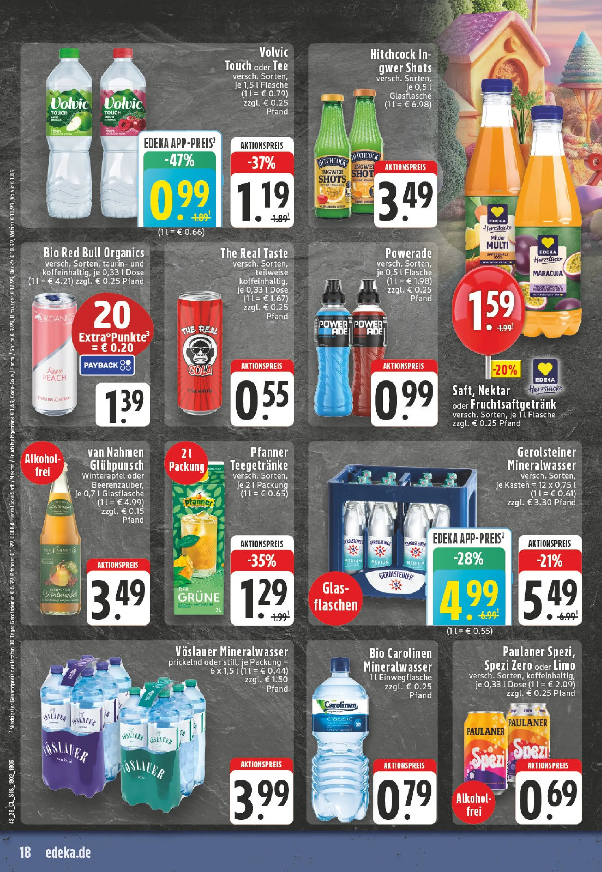 Edeka prospekt Witten-Bommern	 (ab 19.10.2025) » Angebote Online | Seite: 18 | Produkte: Bitburger, Paulaner spezi, Volvic touch, Gerolsteiner