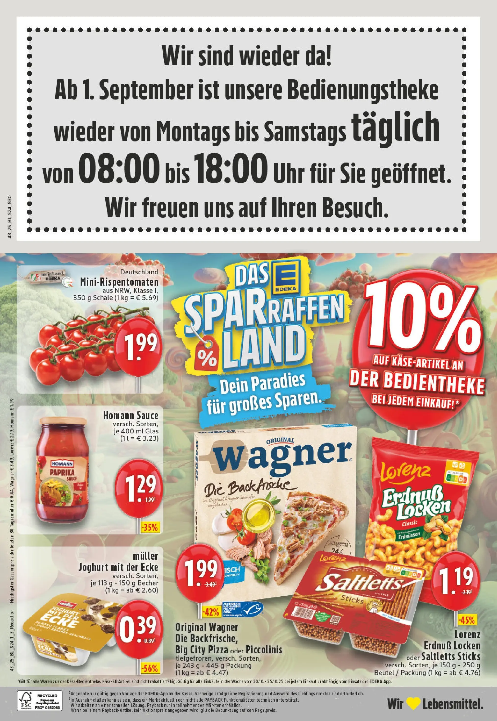 Edeka prospekt Köln	 (ab 19.10.2025) » Angebote Online | Seite: 24 | Produkte: Zwiebeln, Paprika, Pizza, Uhr