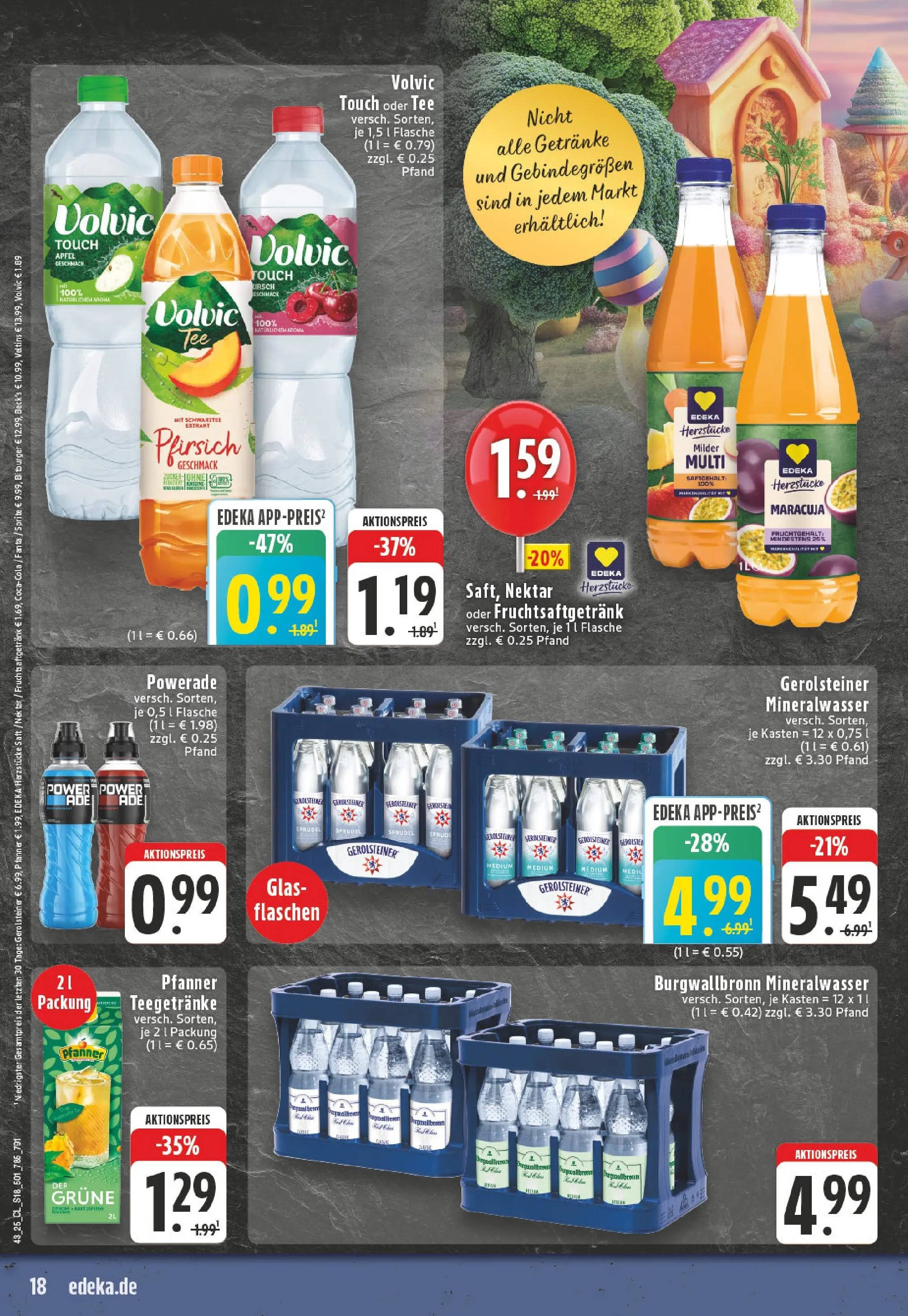 Edeka prospekt Siegburg	 (ab 19.10.2025) » Angebote Online | Seite: 18 | Produkte: Bitburger, Sprite, Mineralwasser, Tee