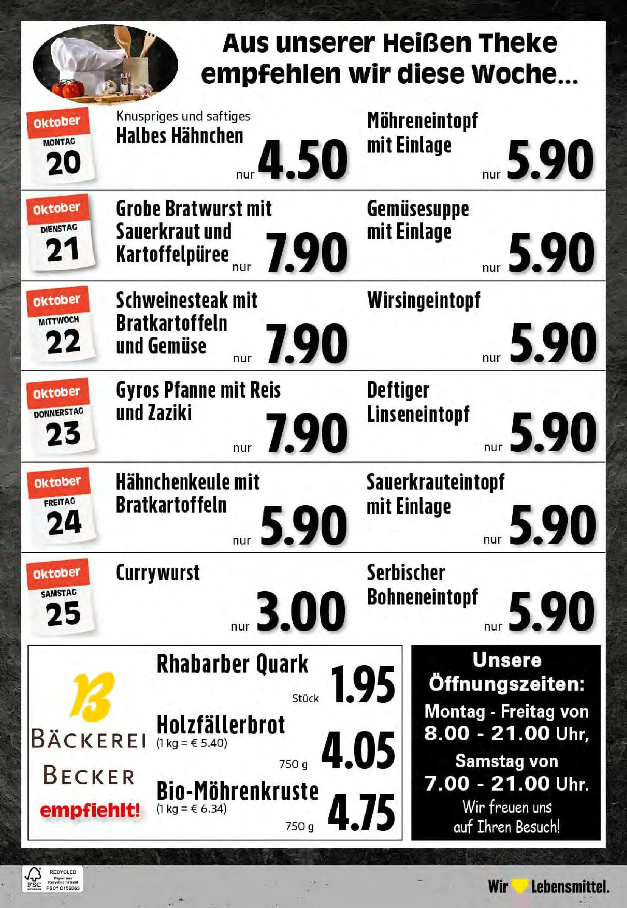 Edeka prospekt Reken-Bahnhof	 (ab 19.10.2025) » Angebote Online | Seite: 24 | Produkte: Bäckerei, Quark, Gyros, Steak