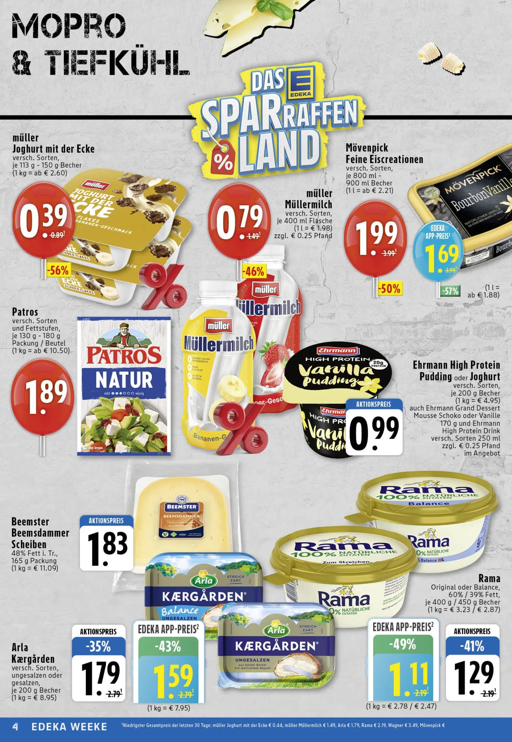 Edeka prospekt Köln	 (ab 19.10.2025) » Angebote Online | Seite: 4 | Produkte: High protein pudding, Joghurt, Pudding, Müllermilch