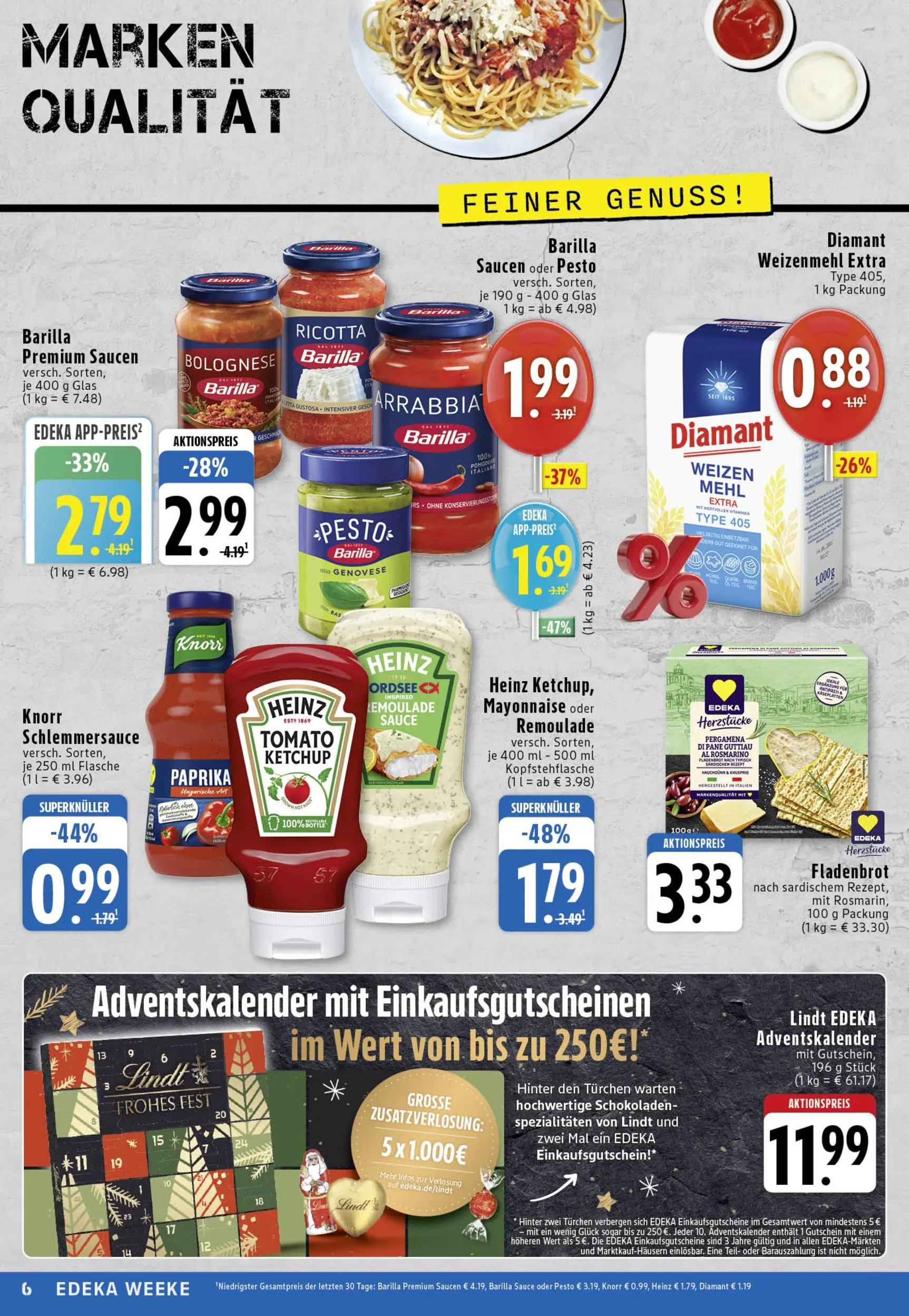 Edeka prospekt Köln	 (ab 19.10.2025) » Angebote Online | Seite: 6 | Produkte: Weizenmehl, Paprika, Mayonnaise, Pasta