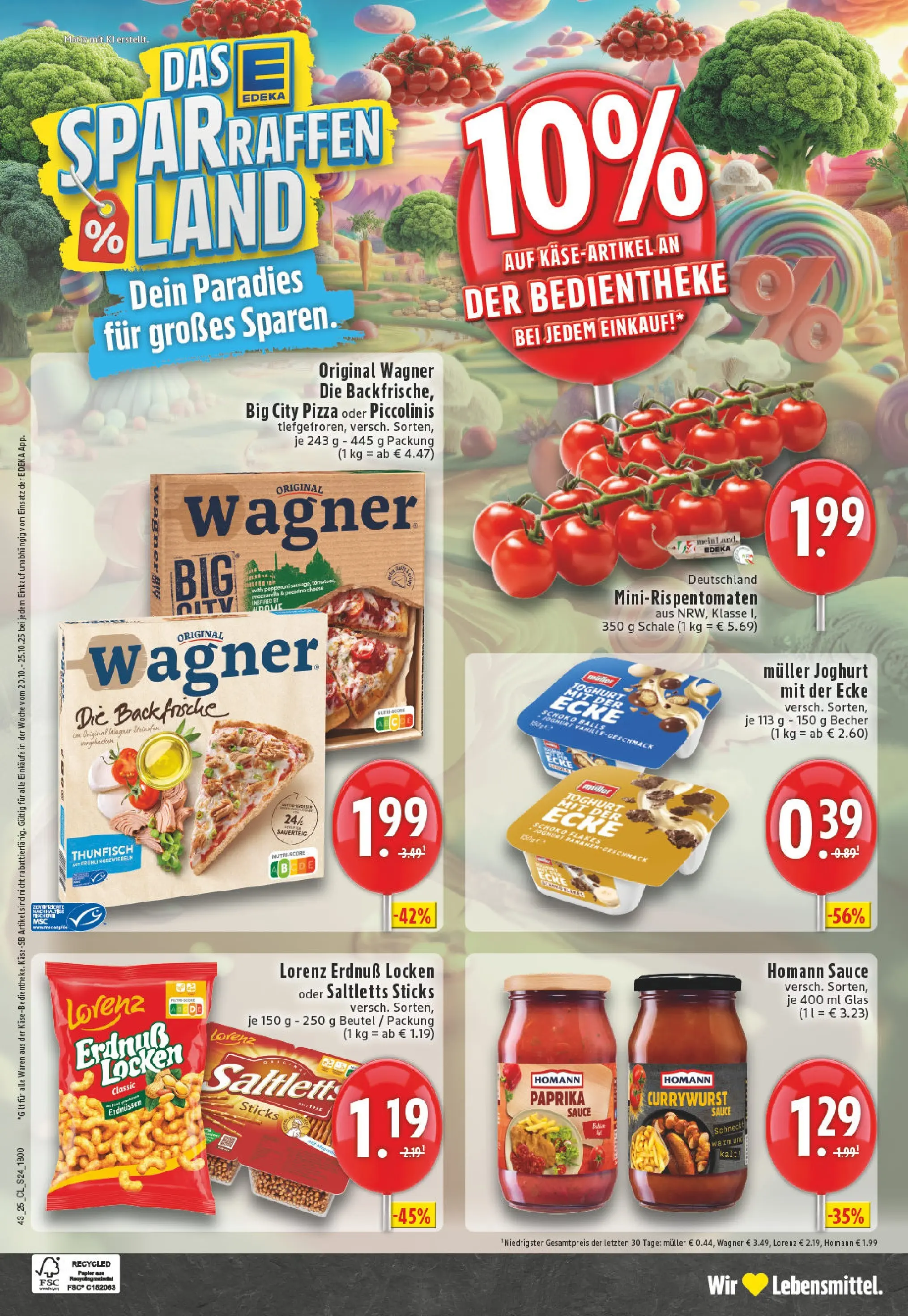 Edeka prospekt Borgholzhausen	 (ab 19.10.2025) » Angebote Online | Seite: 24 | Produkte: Thunfisch, Mozzarella, Piccolinis, Pizza