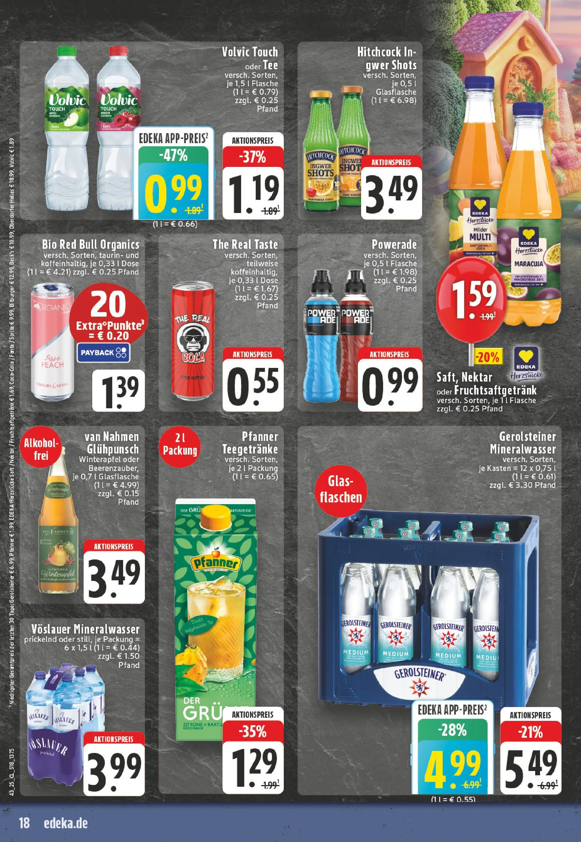 Edeka prospekt Witten-Herbede	 (ab 19.10.2025) » Angebote Online | Seite: 18 | Produkte: Red bull, Cola, Zitrone, Saft
