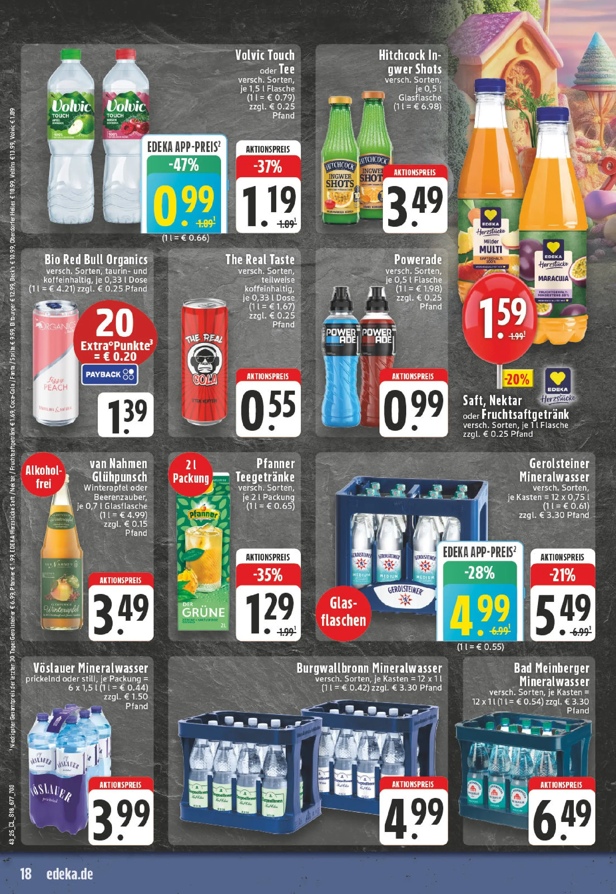 Edeka prospekt Nordkirchen	 (ab 19.10.2025) » Angebote Online | Seite: 18 | Produkte: Red bull, Fanta, Powerade, Gerolsteiner