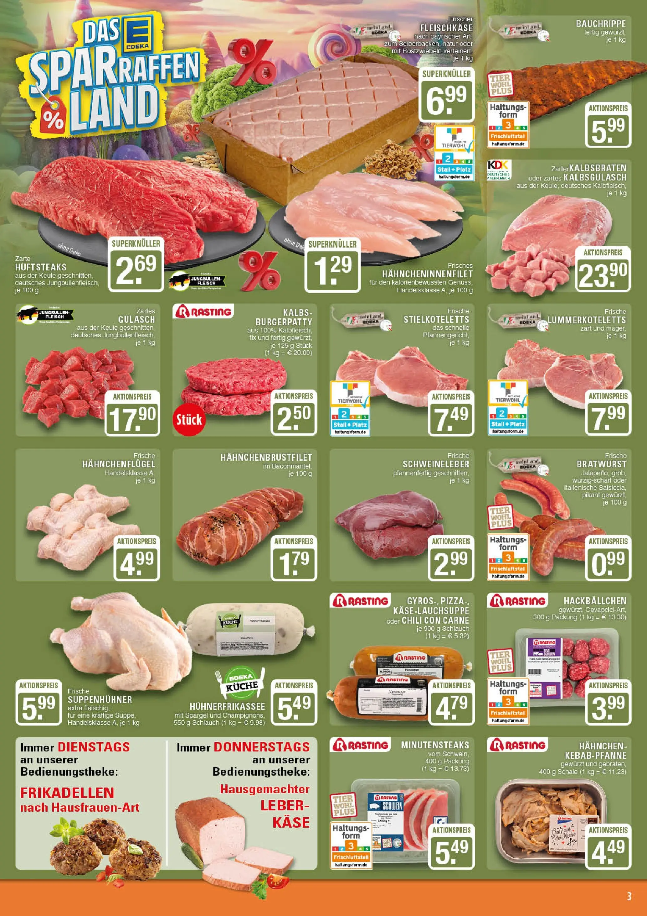 Edeka prospekt Marl	 (ab 19.10.2025) » Angebote Online | Seite: 3 | Produkte: Hahnchen, Bratwurst, Spargel, Chili