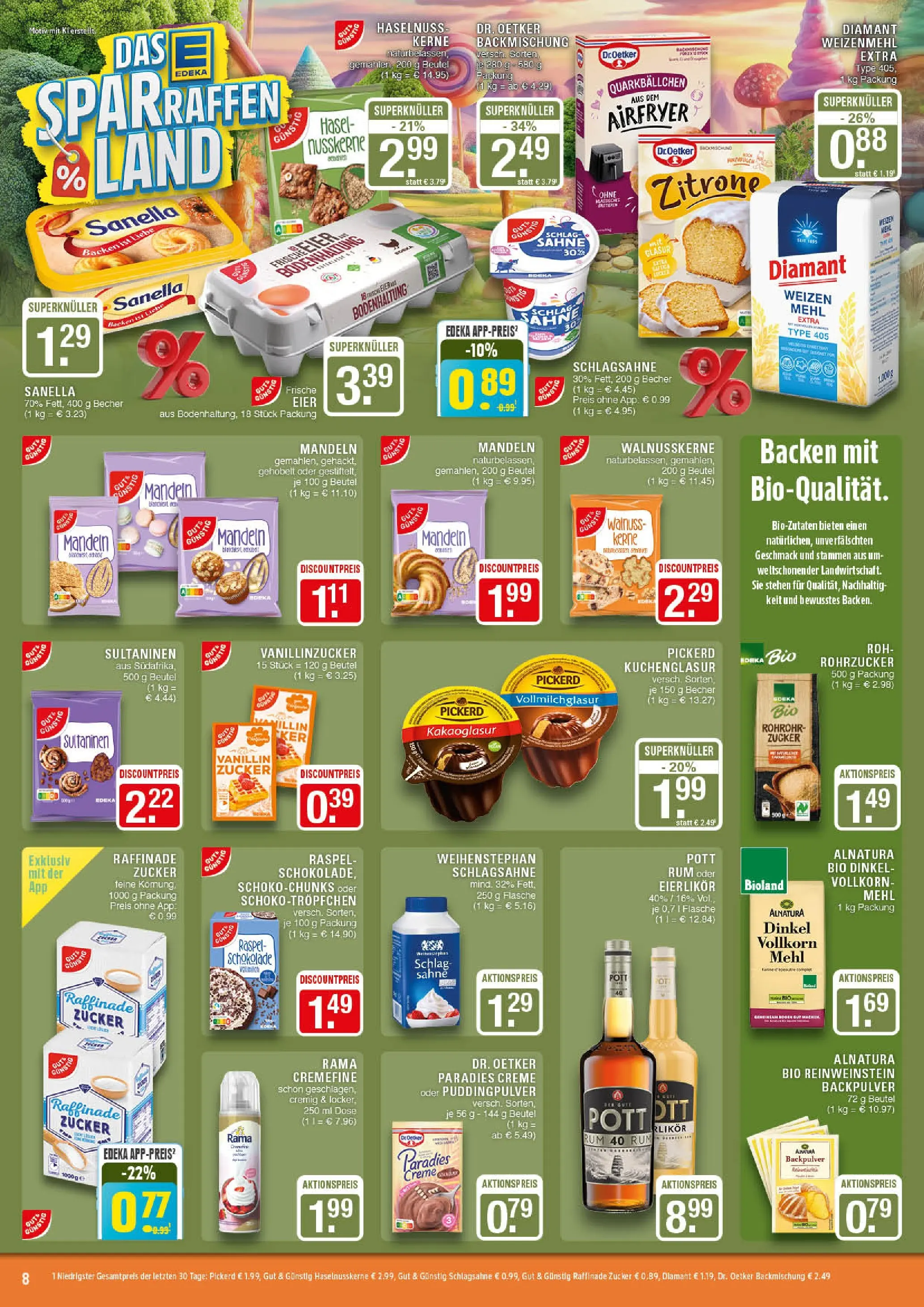 Edeka prospekt Marl	 (ab 19.10.2025) » Angebote Online | Seite: 8 | Produkte: Rum, Mandeln, Zitrone, Sahne