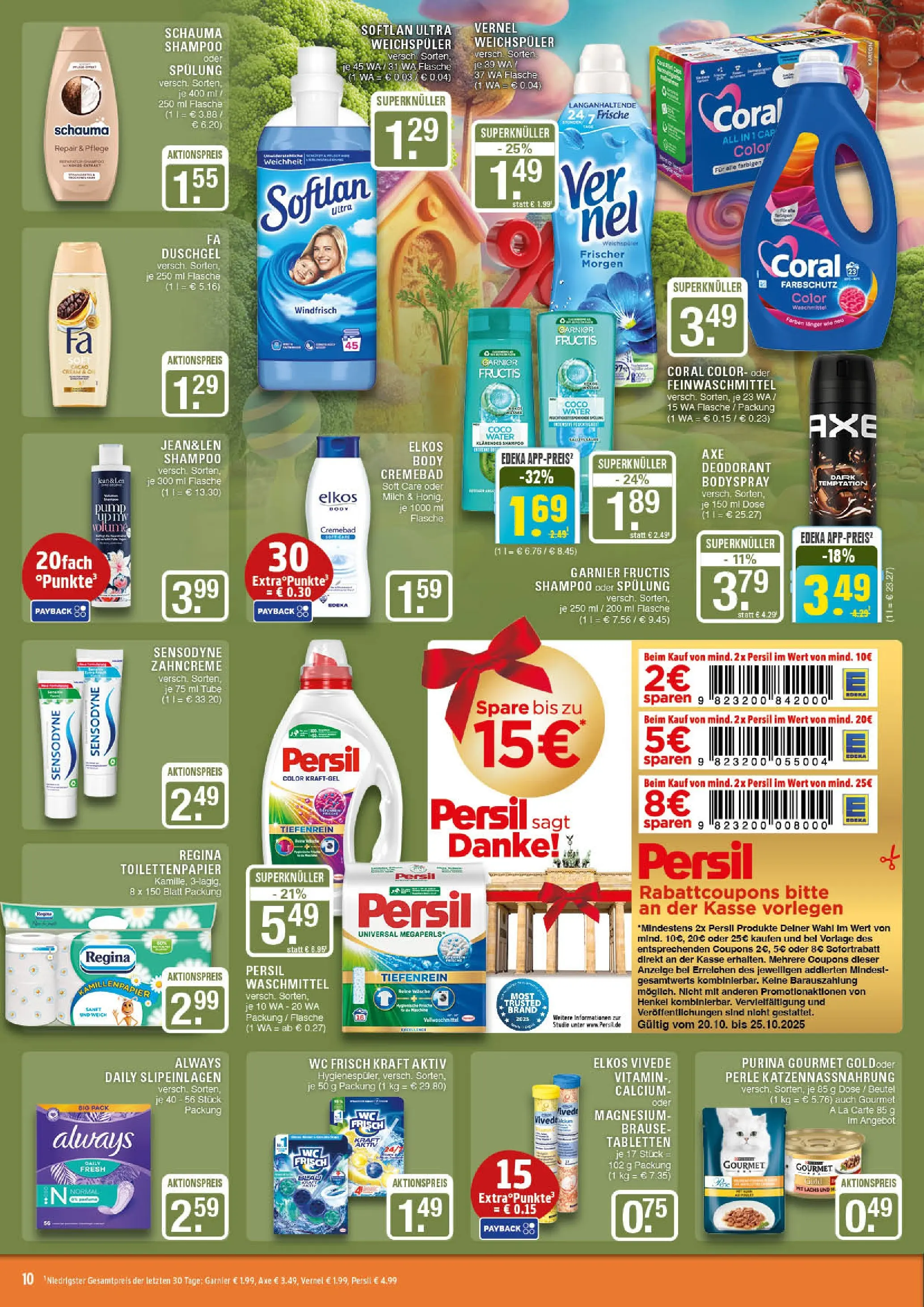 Edeka prospekt Marl	 (ab 19.10.2025) » Angebote Online | Seite: 10 | Produkte: Fa duschgel, Duschgel, Deodorant, Persil