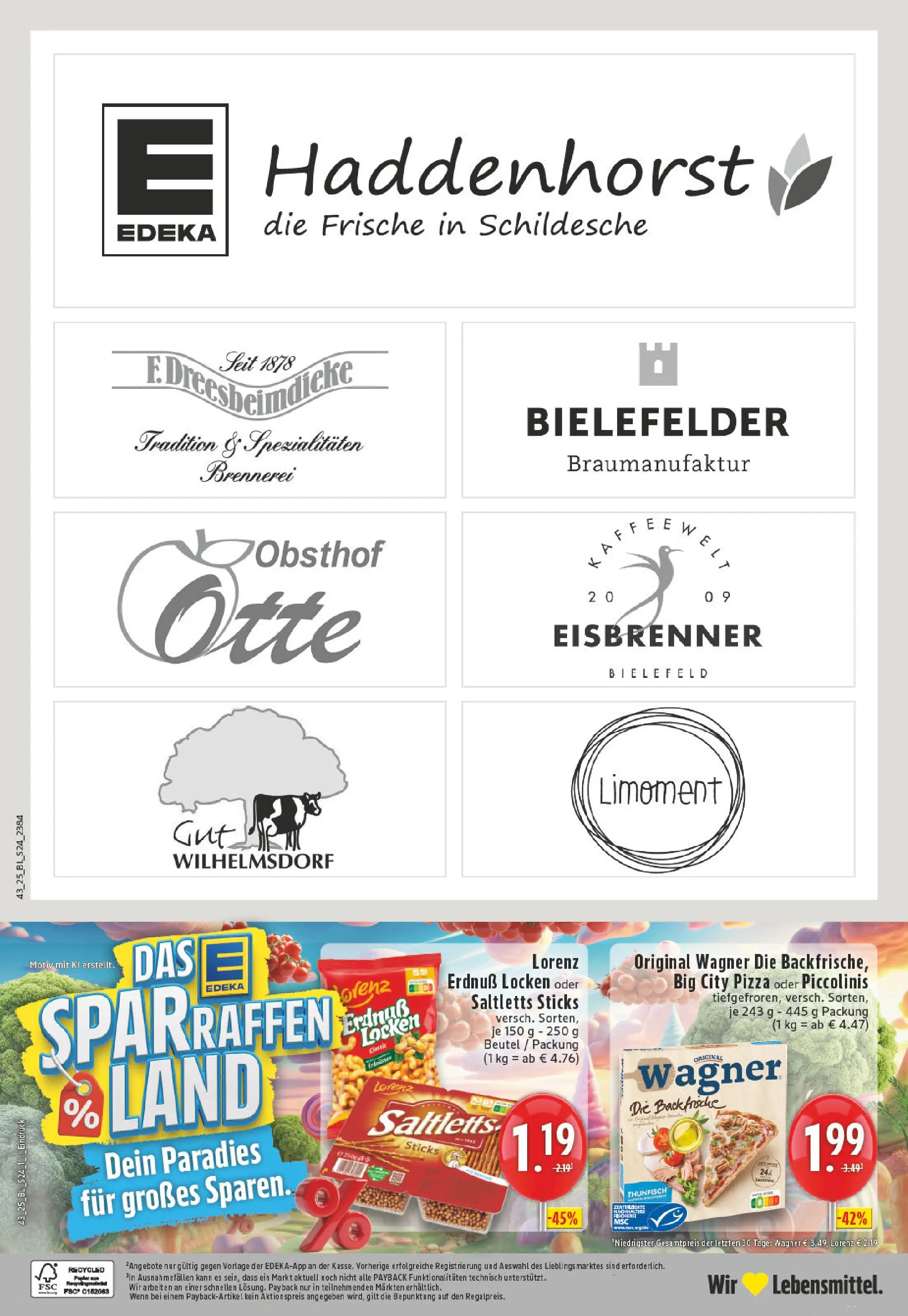 Edeka prospekt Bielefeld	 (ab 19.10.2025) » Angebote Online | Seite: 24 | Produkte: Thunfisch, Piccolinis, Pizza