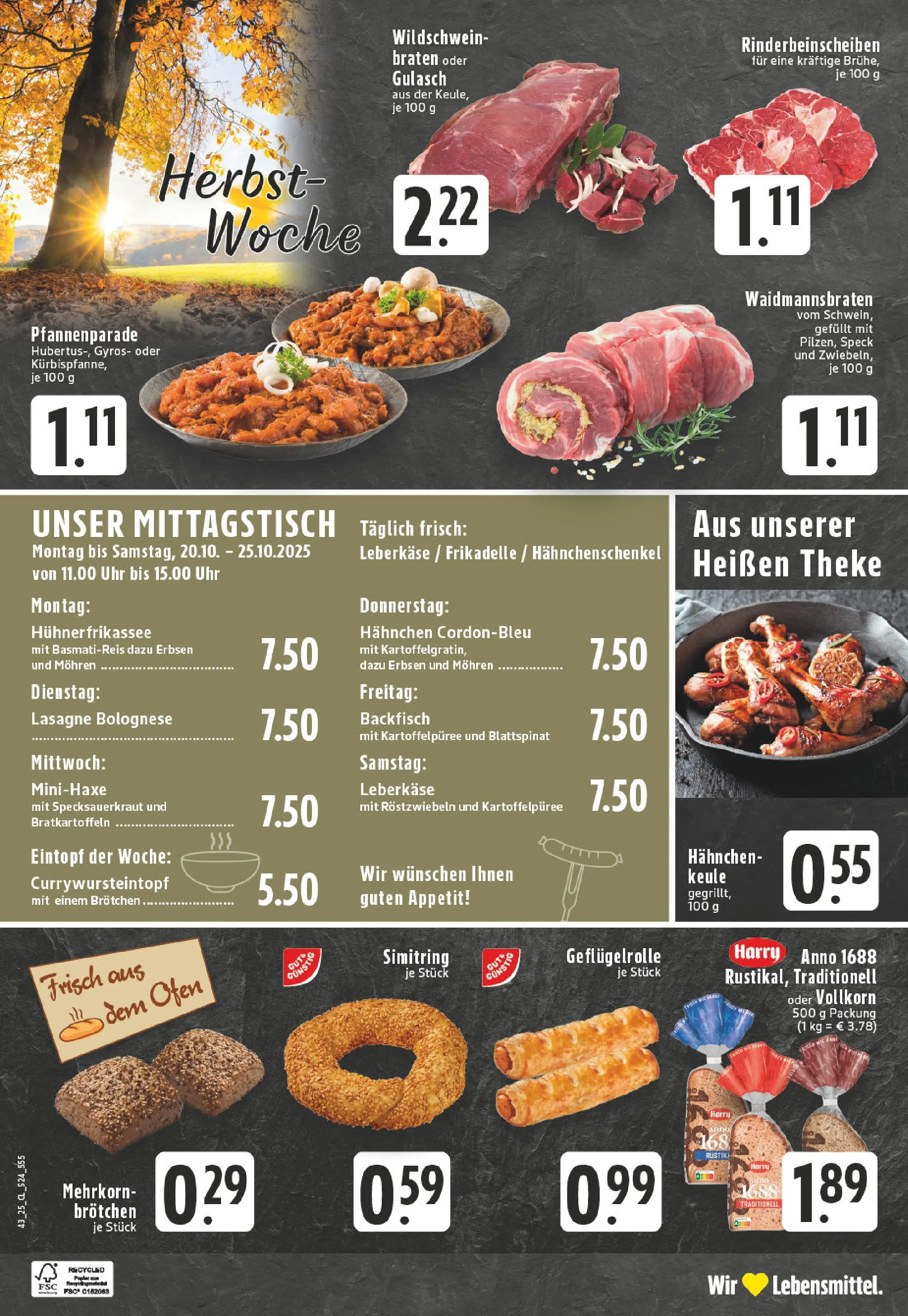 Edeka prospekt Duisburg-Walsum	 (ab 19.10.2025) » Angebote Online | Seite: 24 | Produkte: Hahnchen, Hahnchenschenkel, Mohren, Uhr