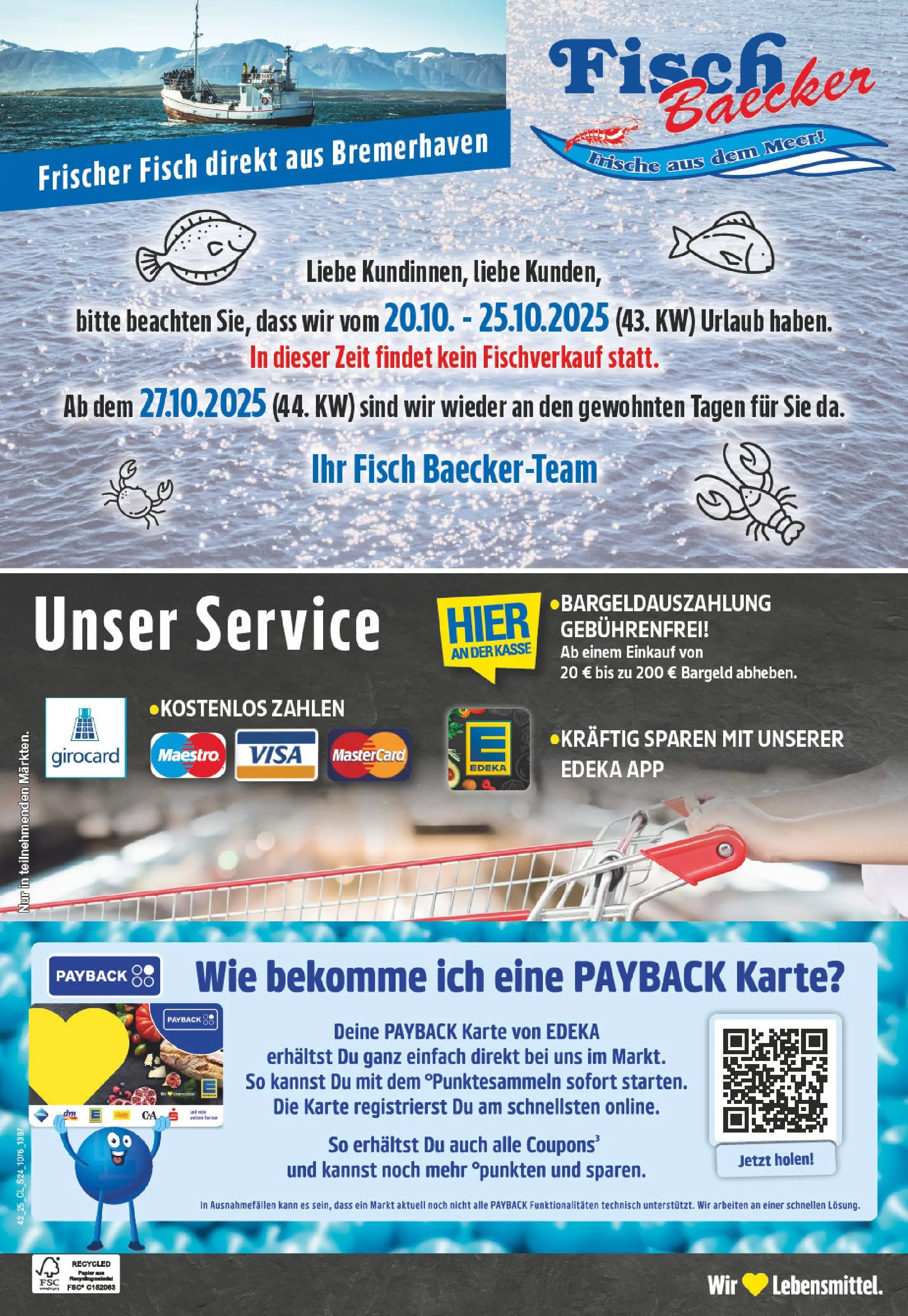 Edeka prospekt Herne-Sodingen	 (ab 19.10.2025) » Angebote Online | Seite: 24 | Produkte: Fisch