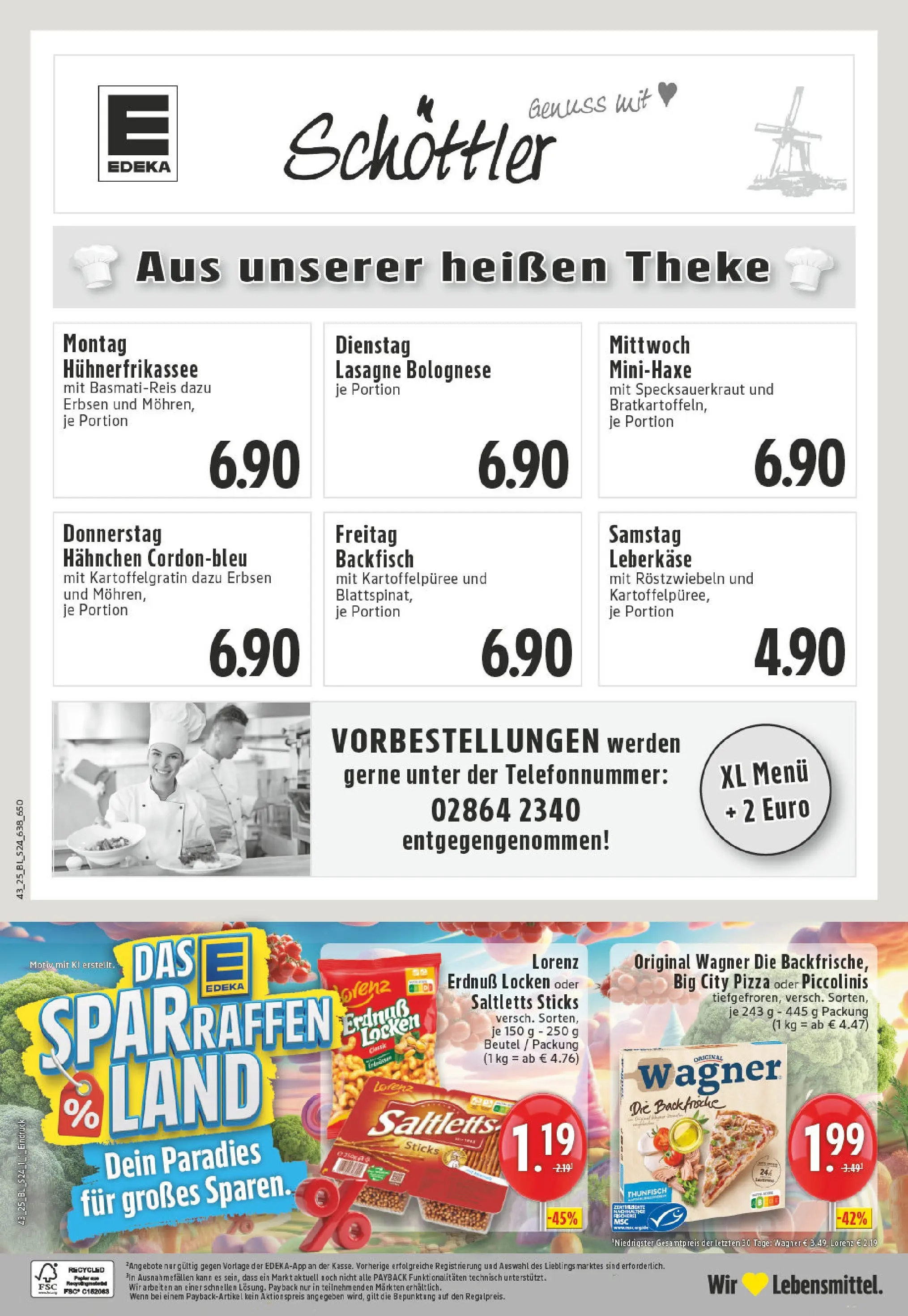 Edeka prospekt Reken	 (ab 19.10.2025) » Angebote Online | Seite: 24 | Produkte: Hahnchen, Piccolinis, Erbsen, Leberkase