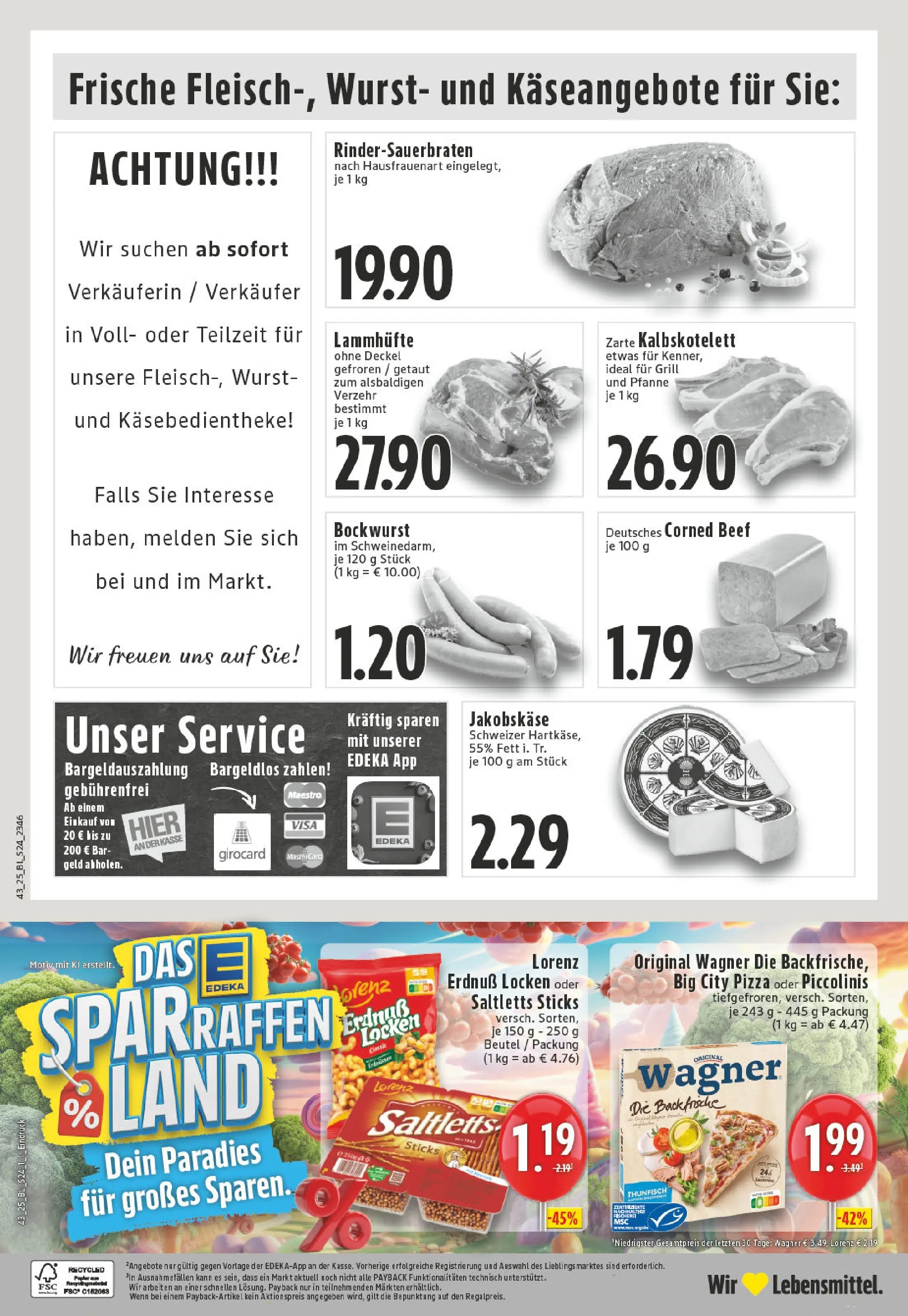 Edeka prospekt Essen	 (ab 19.10.2025) » Angebote Online | Seite: 24 | Produkte: Grill, Thunfisch, Piccolinis, Pizza