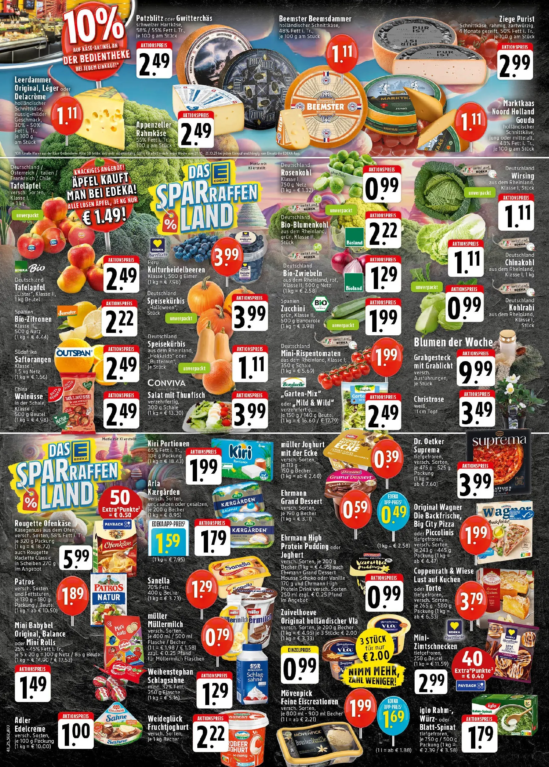 Edeka prospekt Bad Honnef	 (ab 19.10.2025) » Angebote Online | Seite: 2 | Produkte: Blumen, Babybel, Pizza, Zucchini