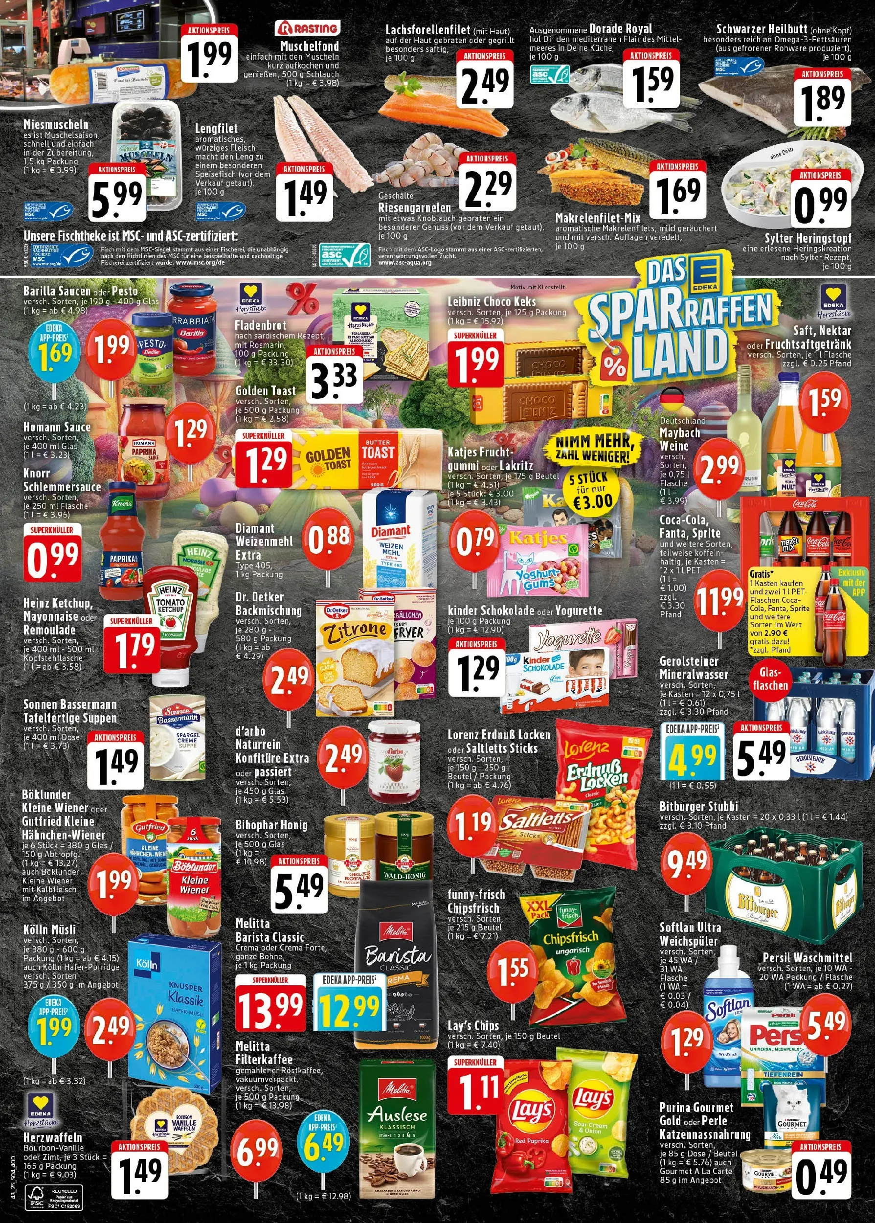 Edeka prospekt Bad Honnef	 (ab 19.10.2025) » Angebote Online | Seite: 4 | Produkte: Bitburger, Mayonnaise, Fleisch, Persil